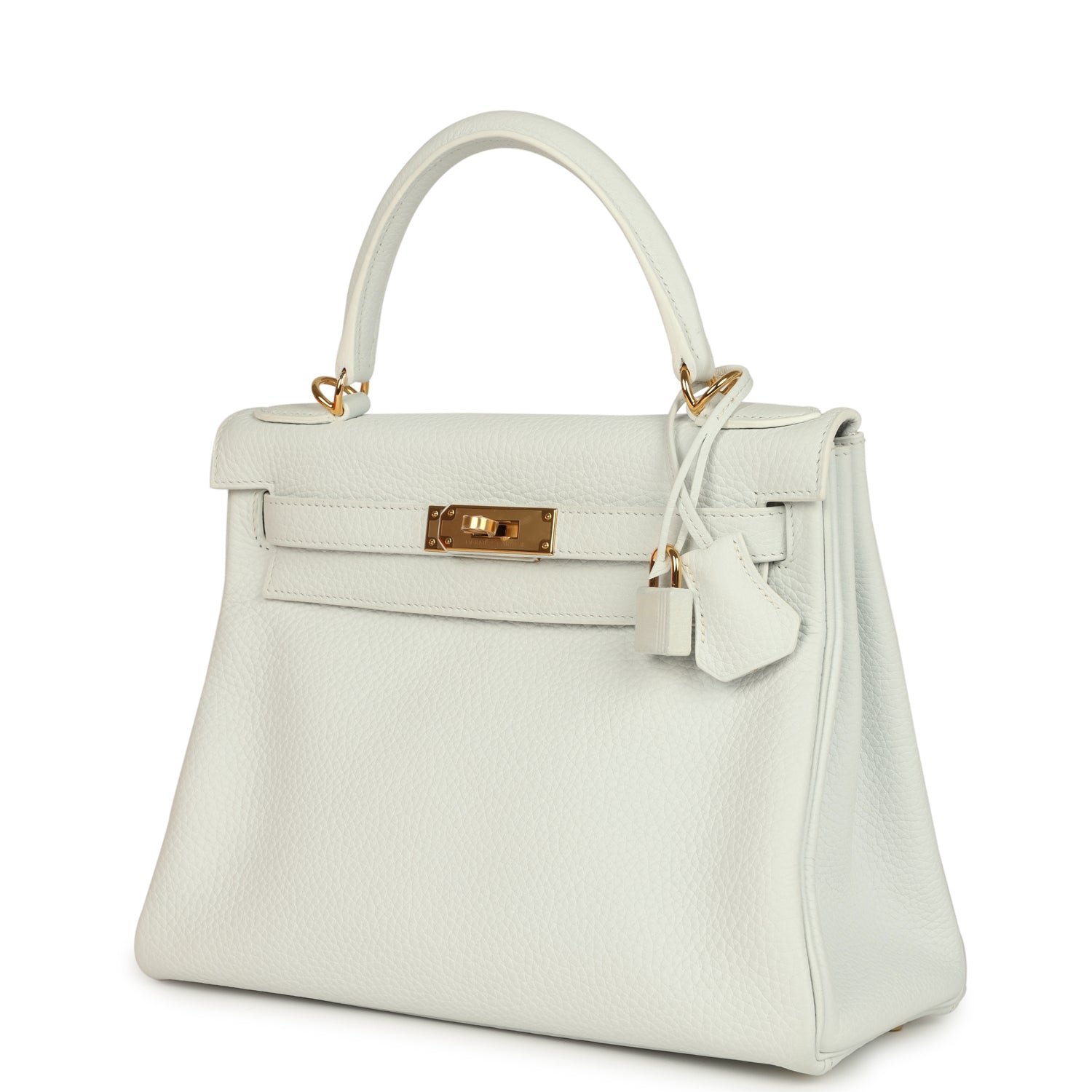 Hermes Kelly Retourne 28 White Clemence Gold Hardware - Image 5