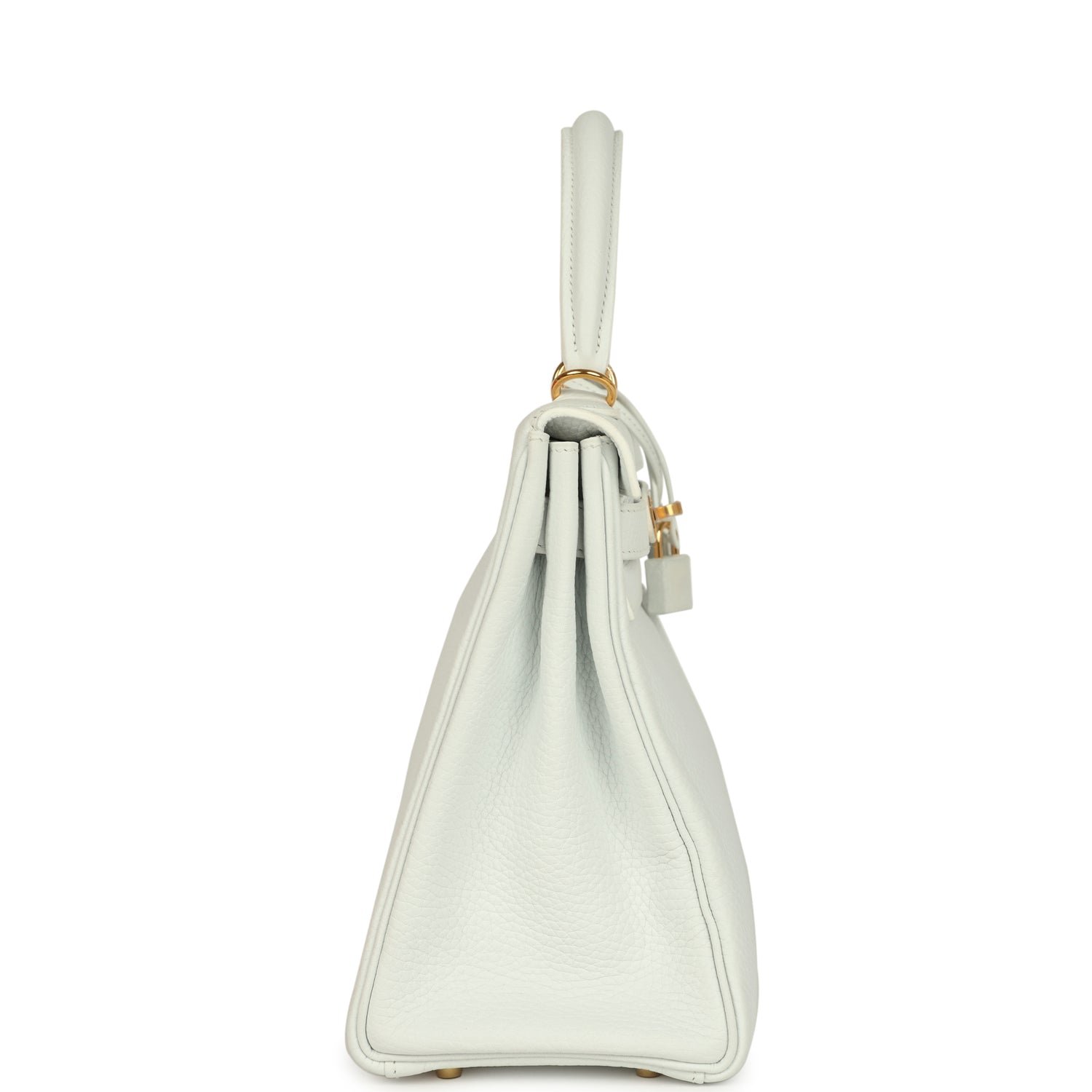 Hermes Kelly Retourne 28 White Clemence Gold Hardware - Image 3