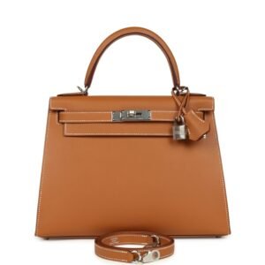 Hermes Kelly Sellier 28 Gold Epsom Palladium Hardware (MAC-H-K-251118-4)