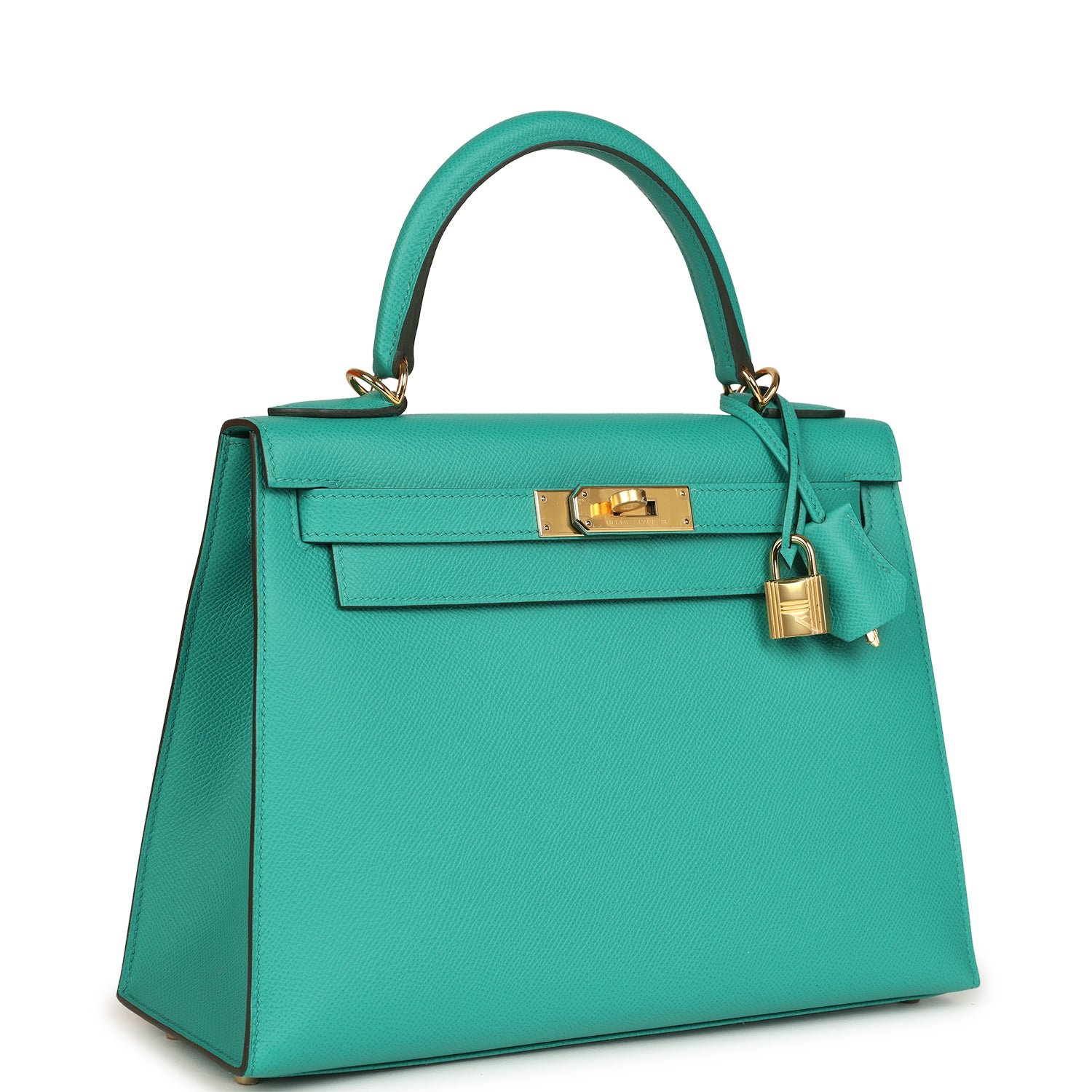 Hermes Kelly Sellier 28 Vert Jade Epsom Gold Hardware - Image 2