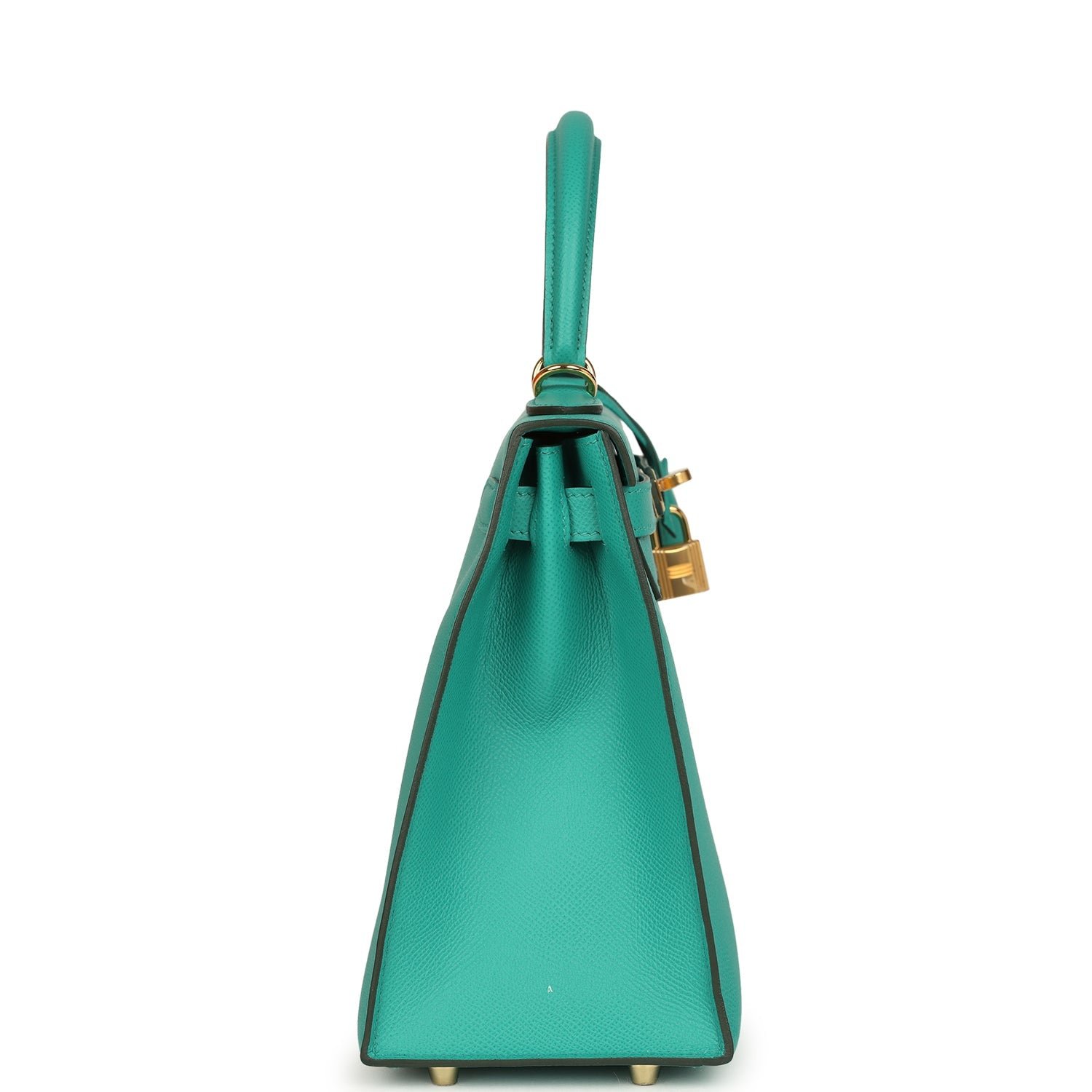 Hermes Kelly Sellier 28 Vert Jade Epsom Gold Hardware - Image 3