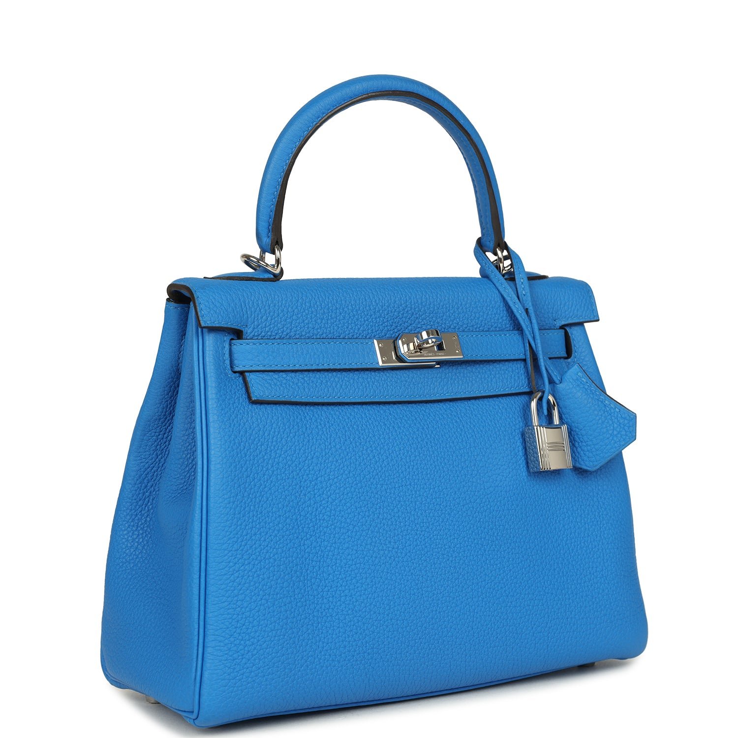 Hermes Kelly Retourne 25 Bleu France Togo Palladium Hardware - Image 2