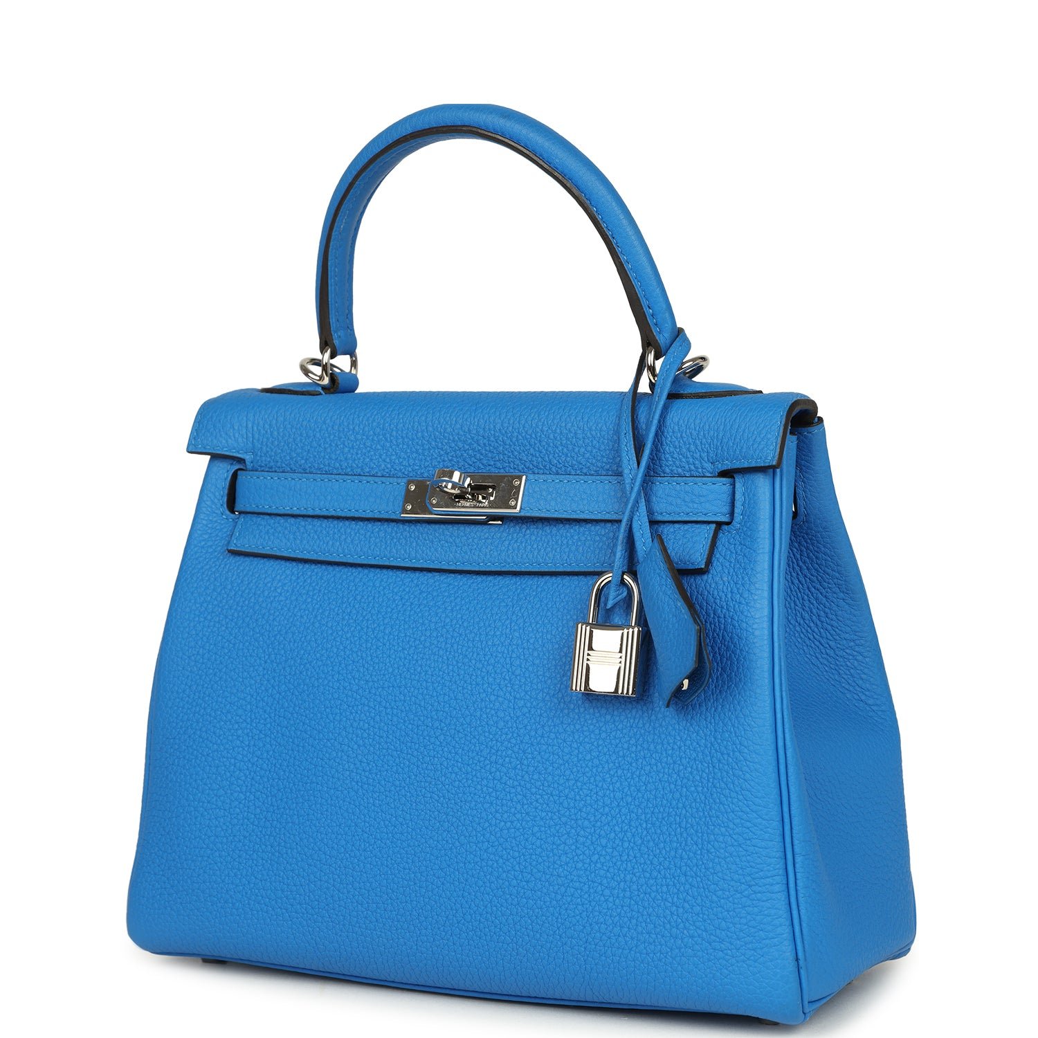 Hermes Kelly Retourne 25 Bleu France Togo Palladium Hardware - Image 5