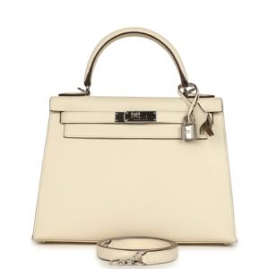 Hermes Kelly Sellier 28 Nata Epsom Palladium Hardware