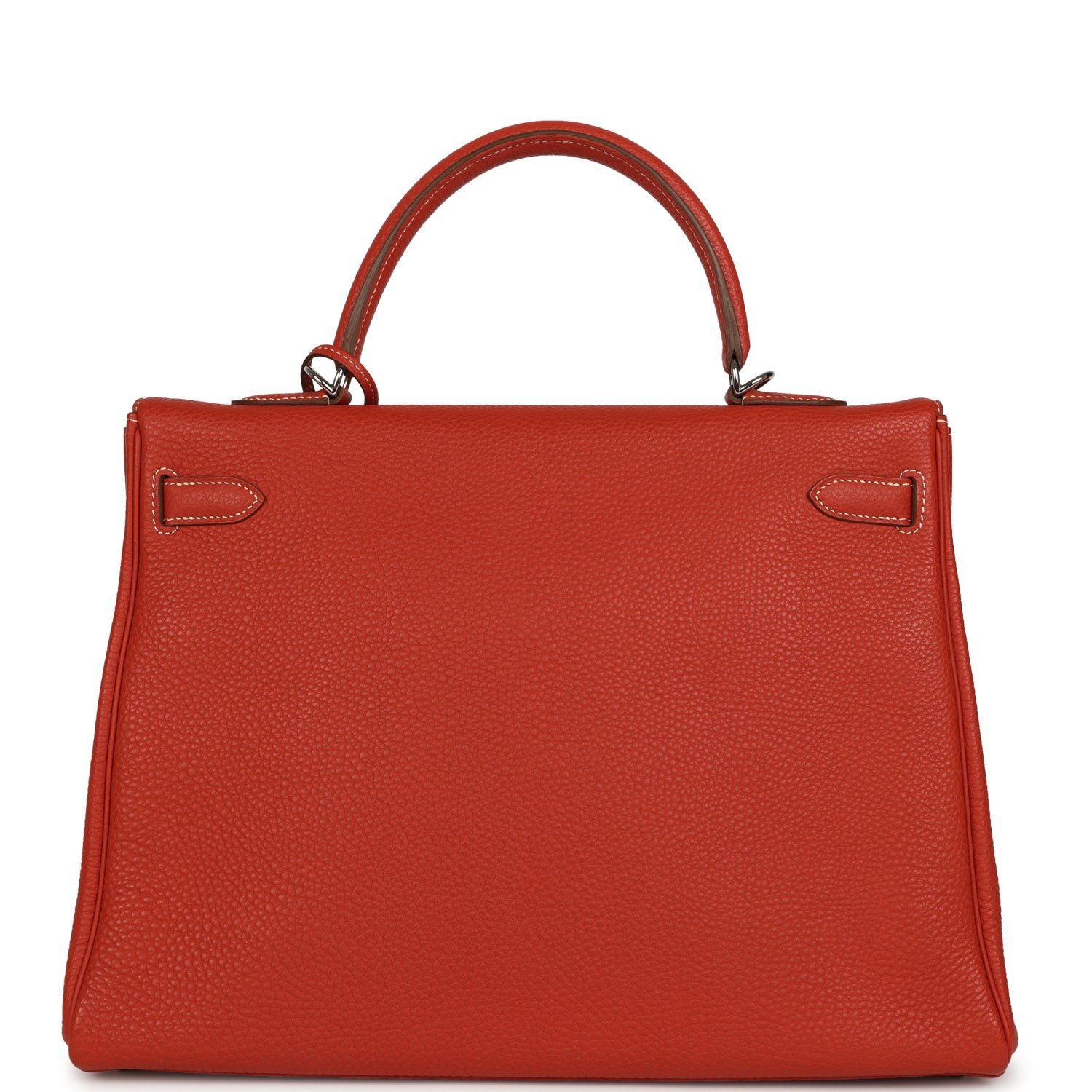 Hermes Retourne Kelly 35 Sanguine Clemence Palladium Hardware - Image 4