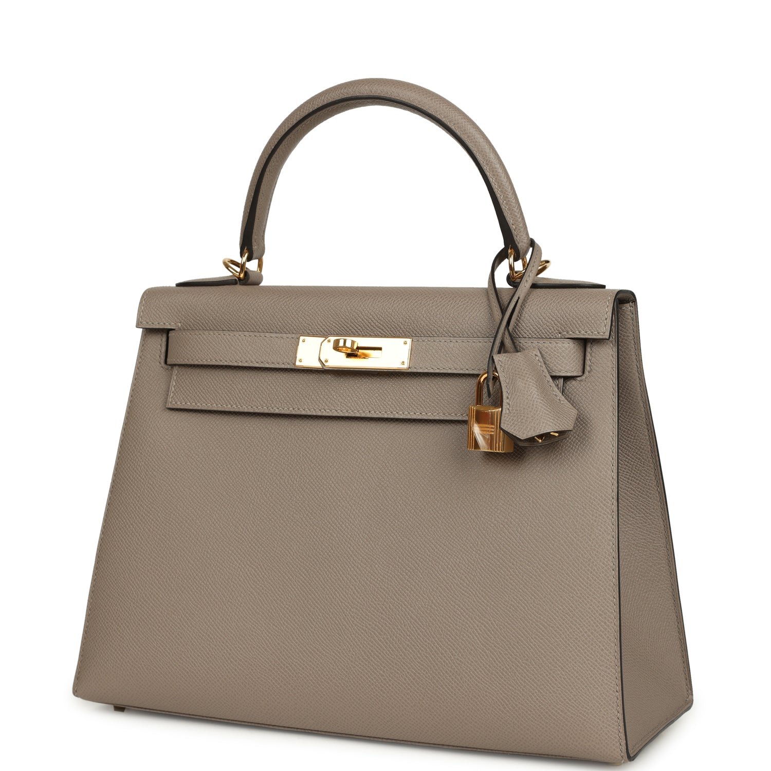 Hermes Kelly Sellier 28 Gris Asphalt Epsom Gold Hardware - Image 5