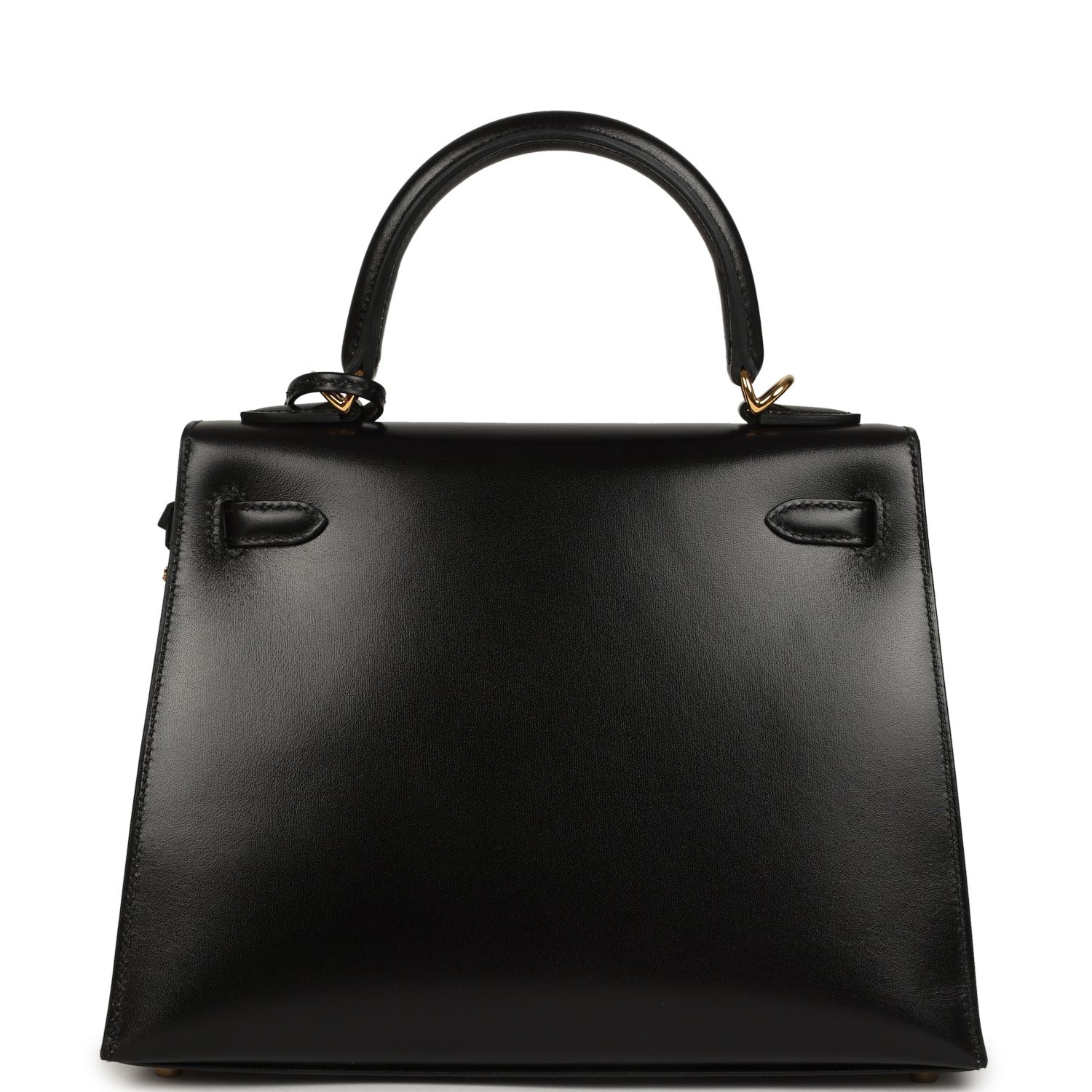 Hermes Kelly Sellier 25 Black Box Gold Hardware - Image 4