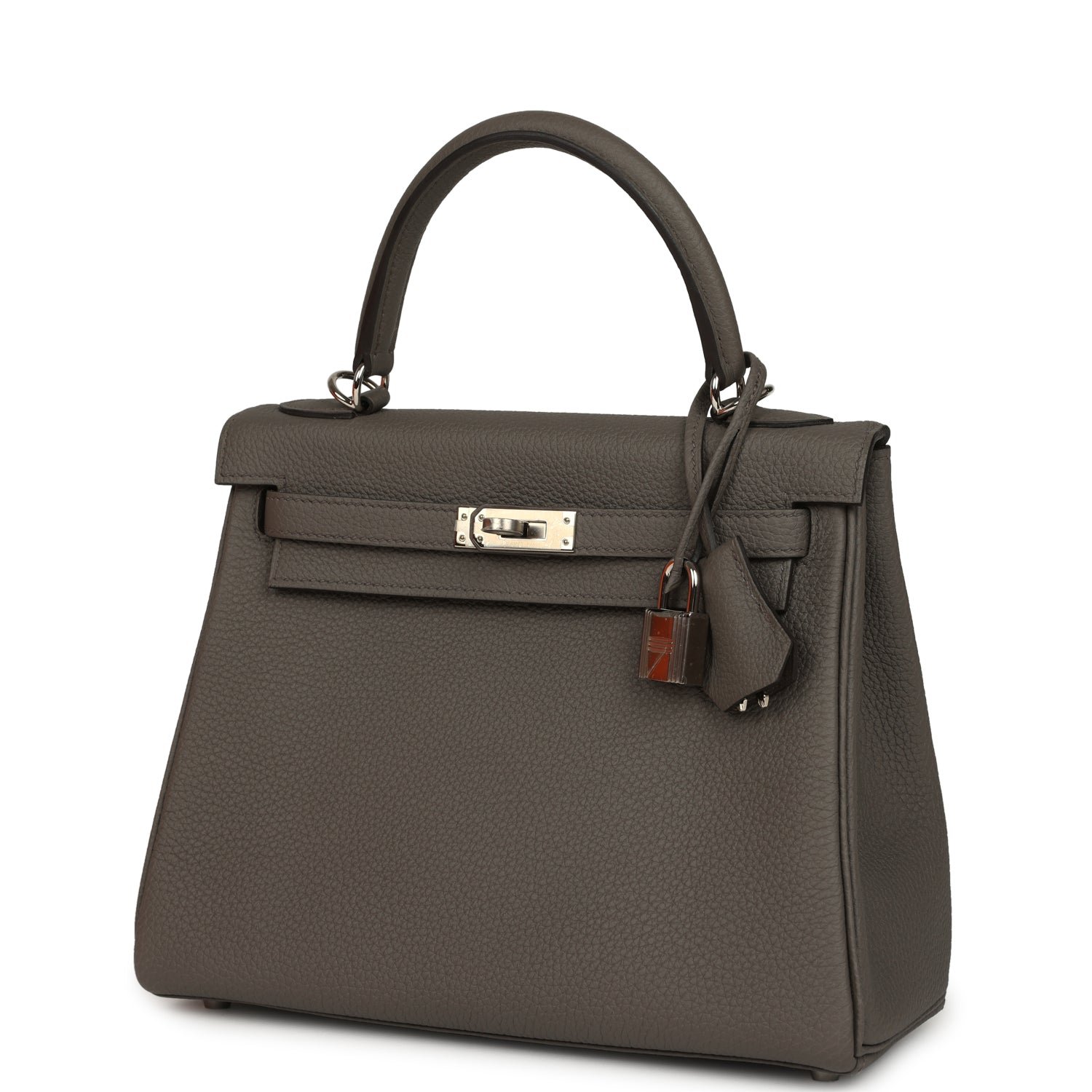 Hermes Kelly Retourne 25 Etain Togo Palladium Hardware - Image 5