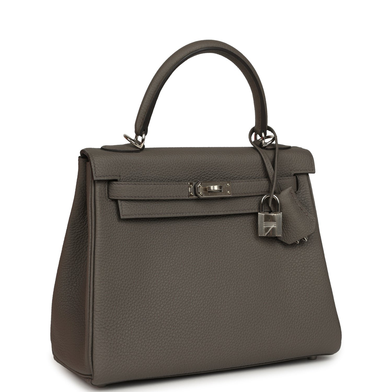 Hermes Kelly Retourne 25 Etain Togo Palladium Hardware - Image 2