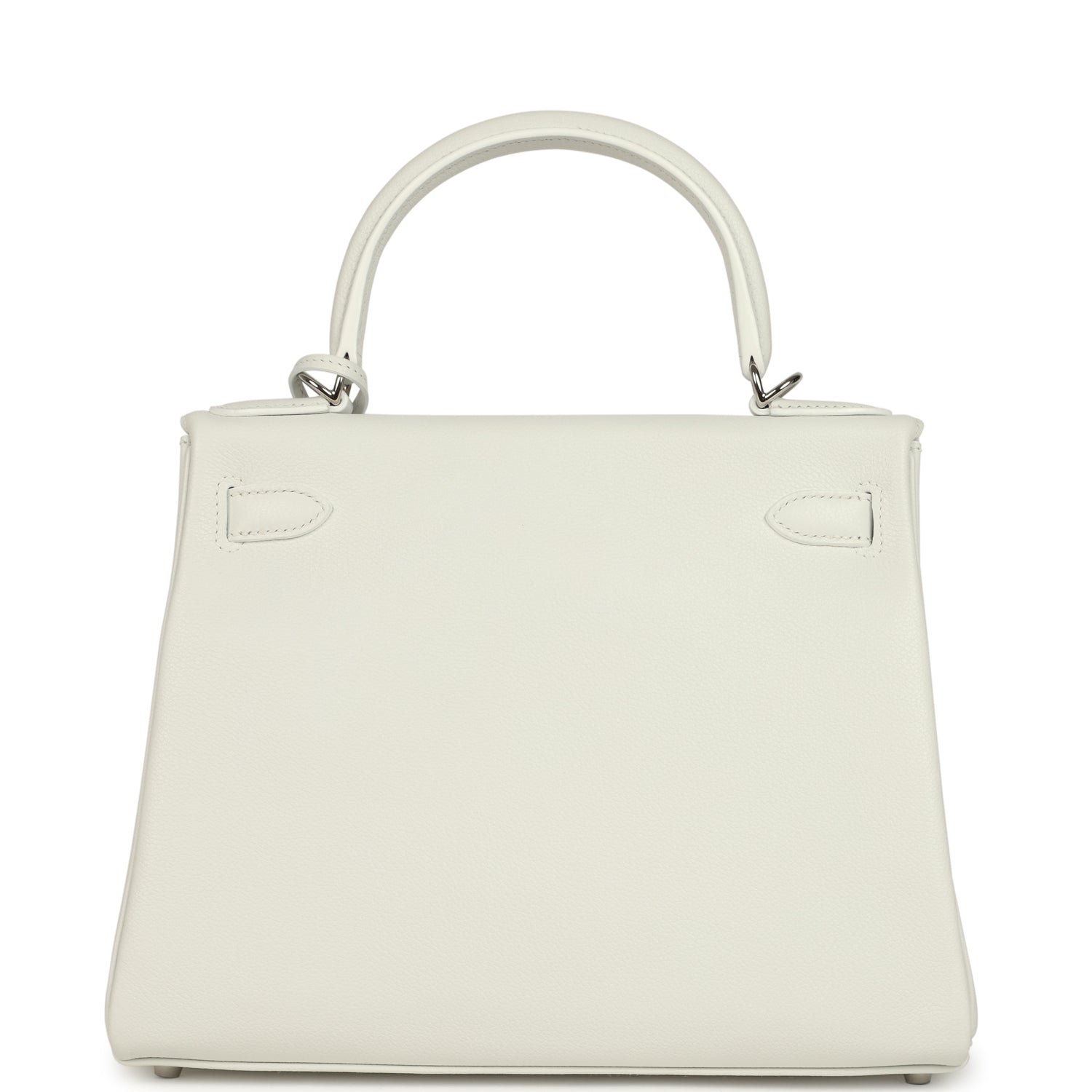 Hermes Kelly Retourne 28 New White Evercolor Palladium Hardware - Image 4