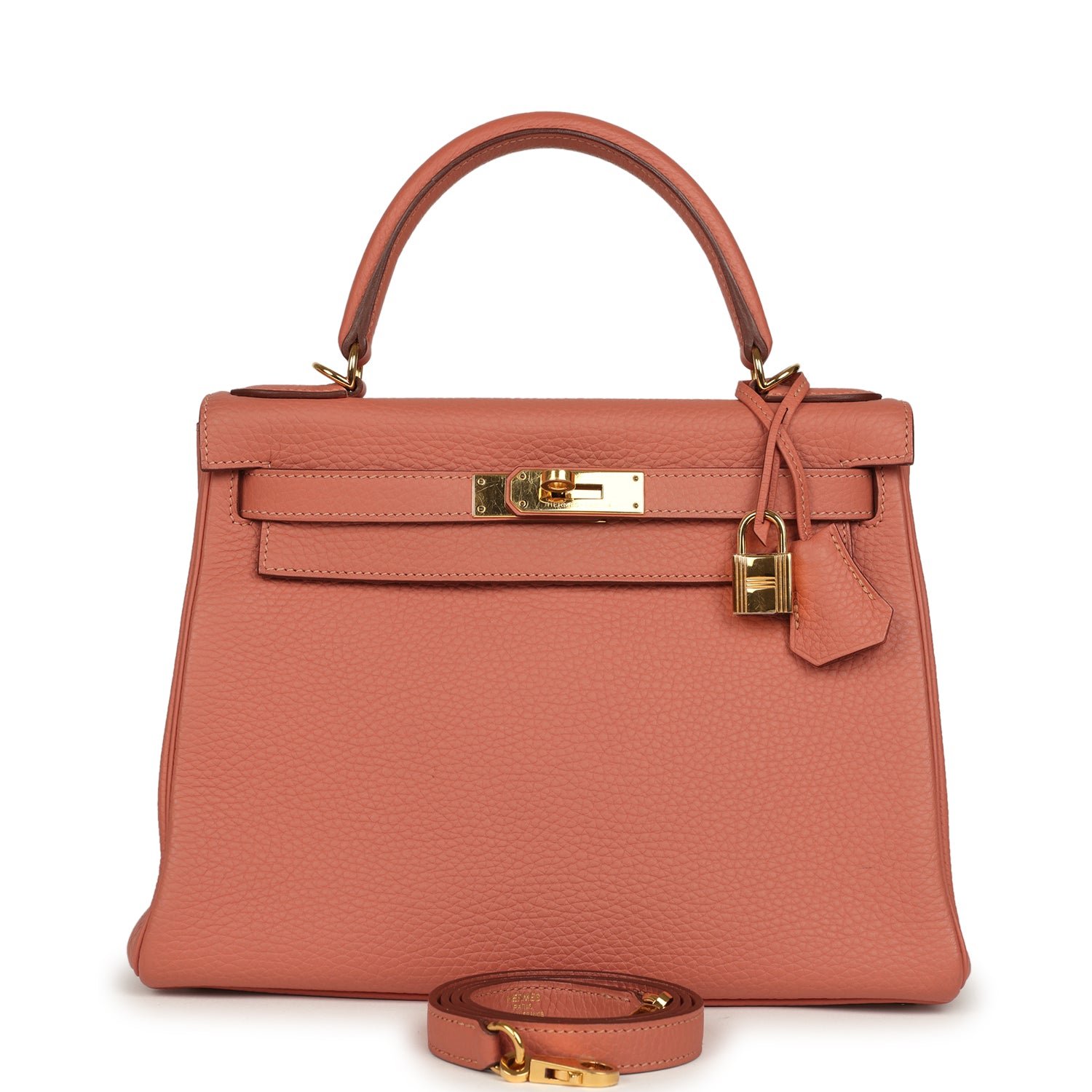 Hermes Kelly Retourne 28 Rosy Togo Gold Hardware
