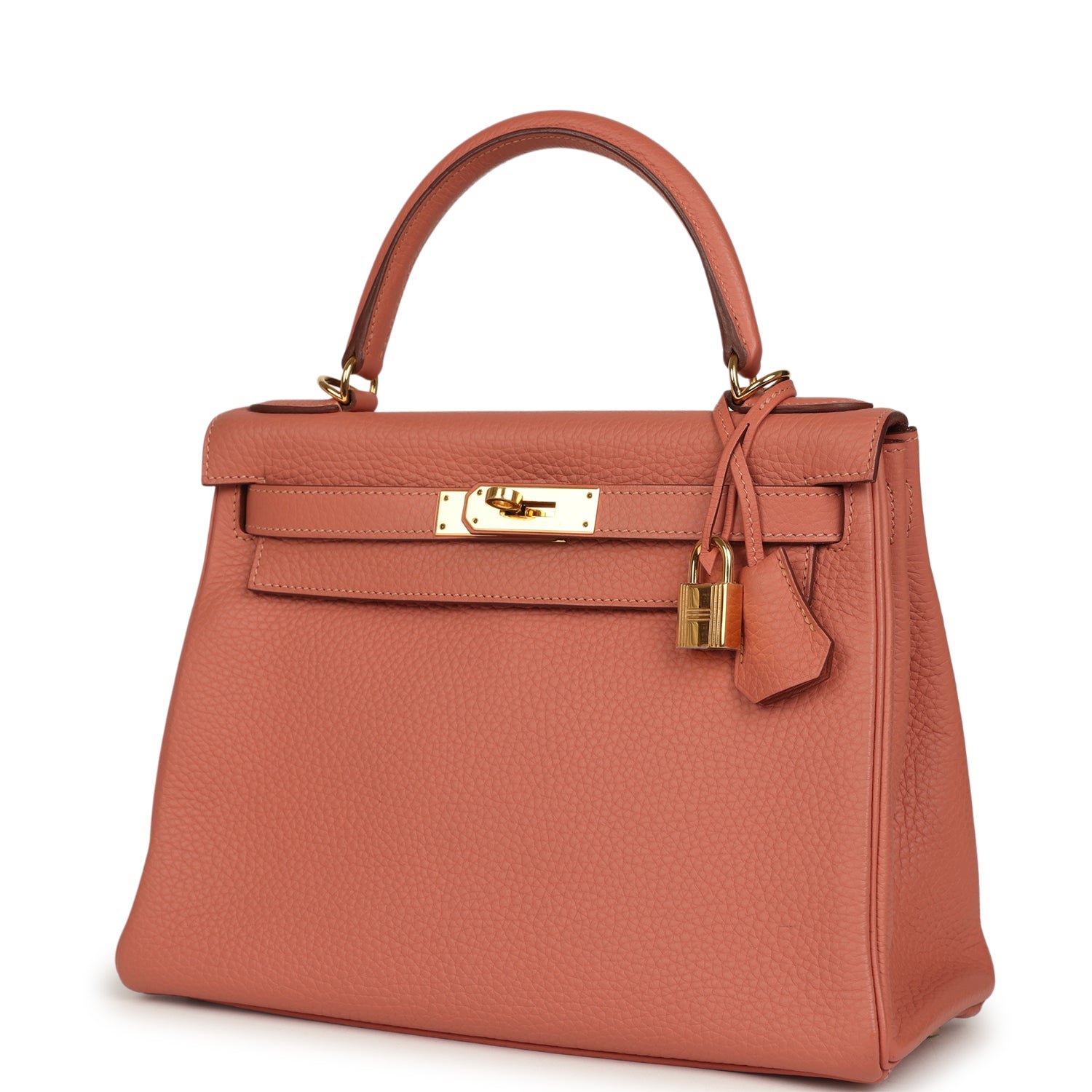Hermes Kelly Retourne 28 Rosy Togo Gold Hardware - Image 5