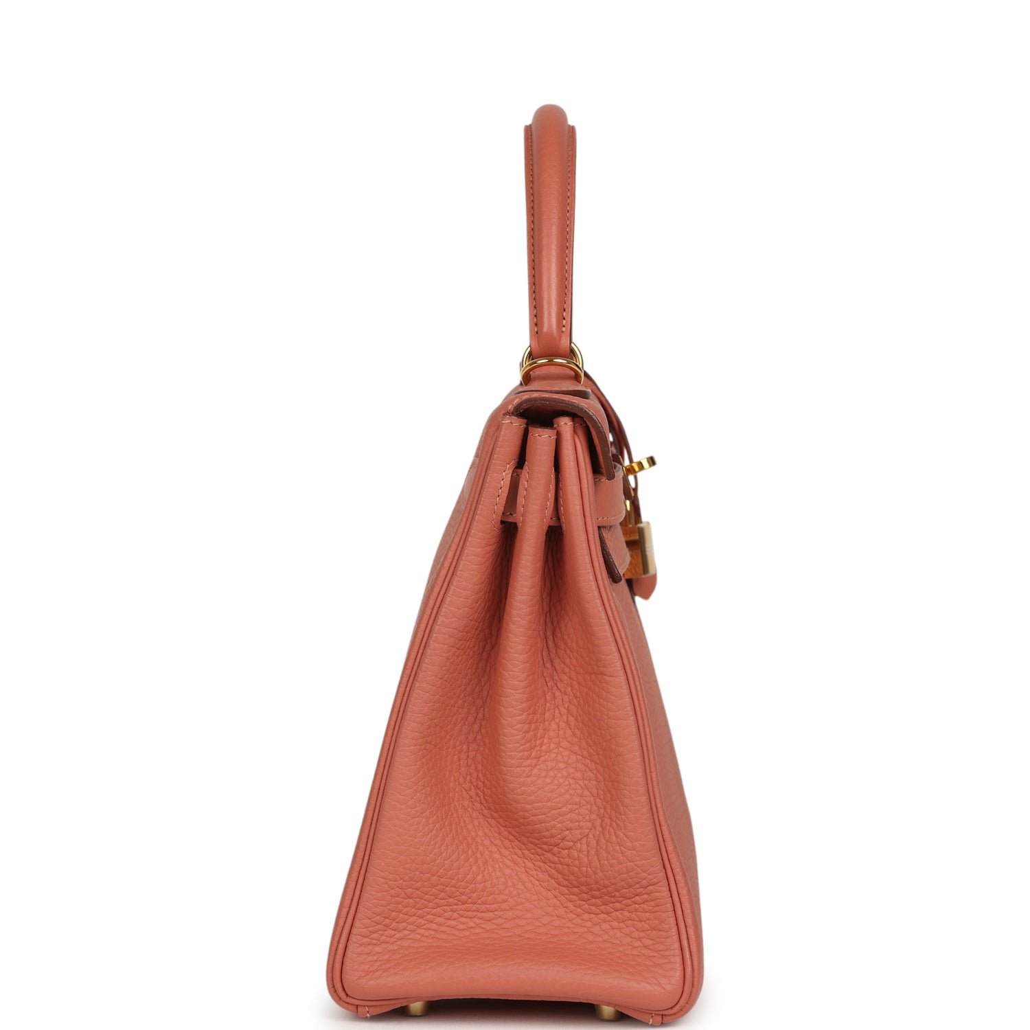 Hermes Kelly Retourne 28 Rosy Togo Gold Hardware - Image 3