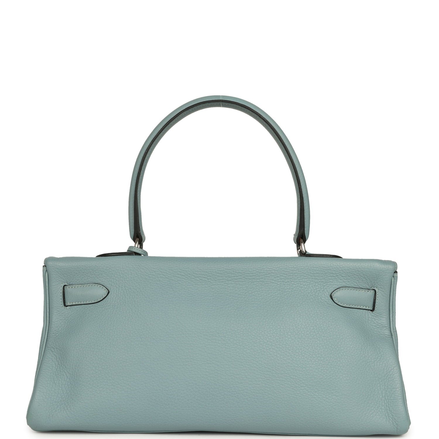Vintage Hermes Shoulder Kelly 42 JPG Ciel Clemence Palladium Hardware - Image 4
