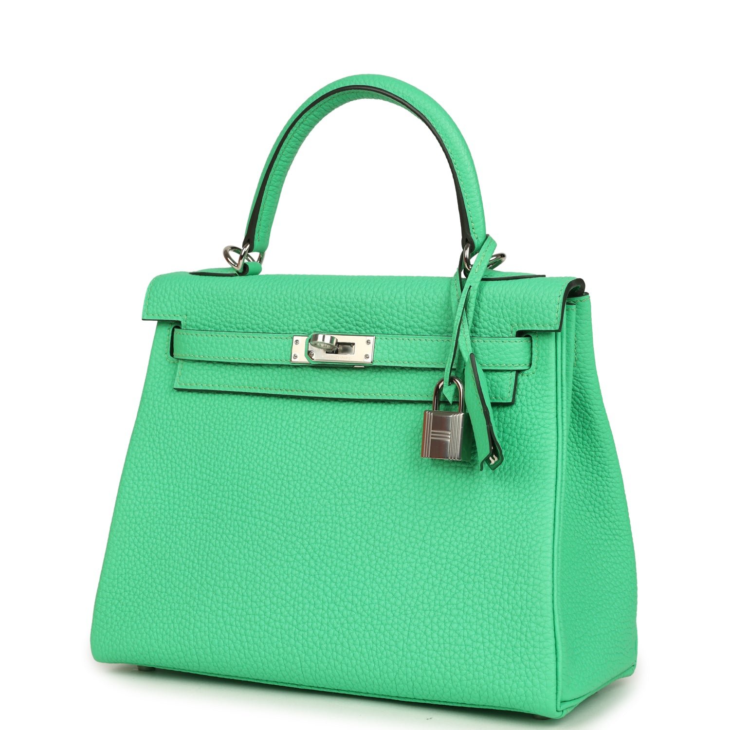 Hermes Kelly Retourne 25 Vert Comics Togo Palladium Hardware - Image 5
