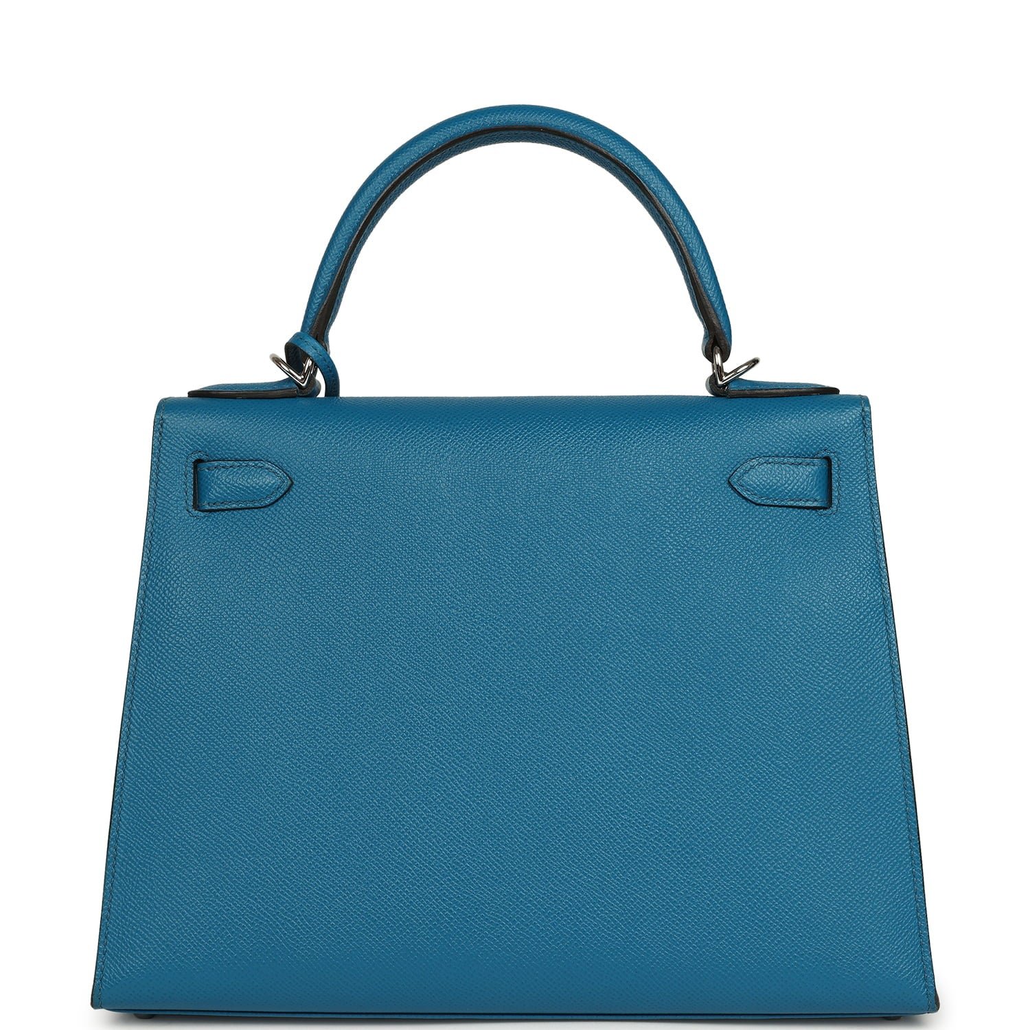 Hermes Kelly Sellier 28 Bleu Izmir Epsom Palladium Hardware - Image 4