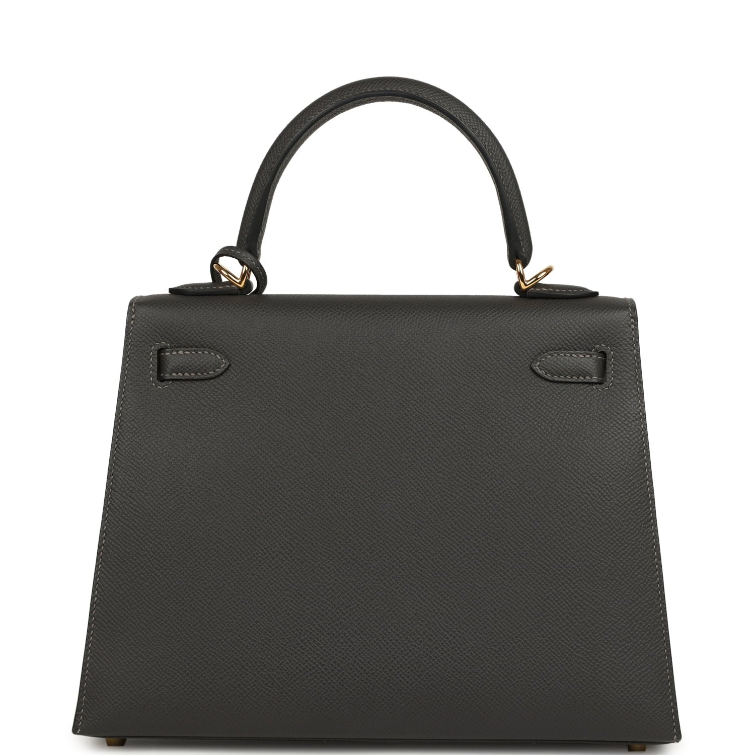 Hermes Kelly Sellier 25 Graphite Epsom Gold Hardware - Image 4