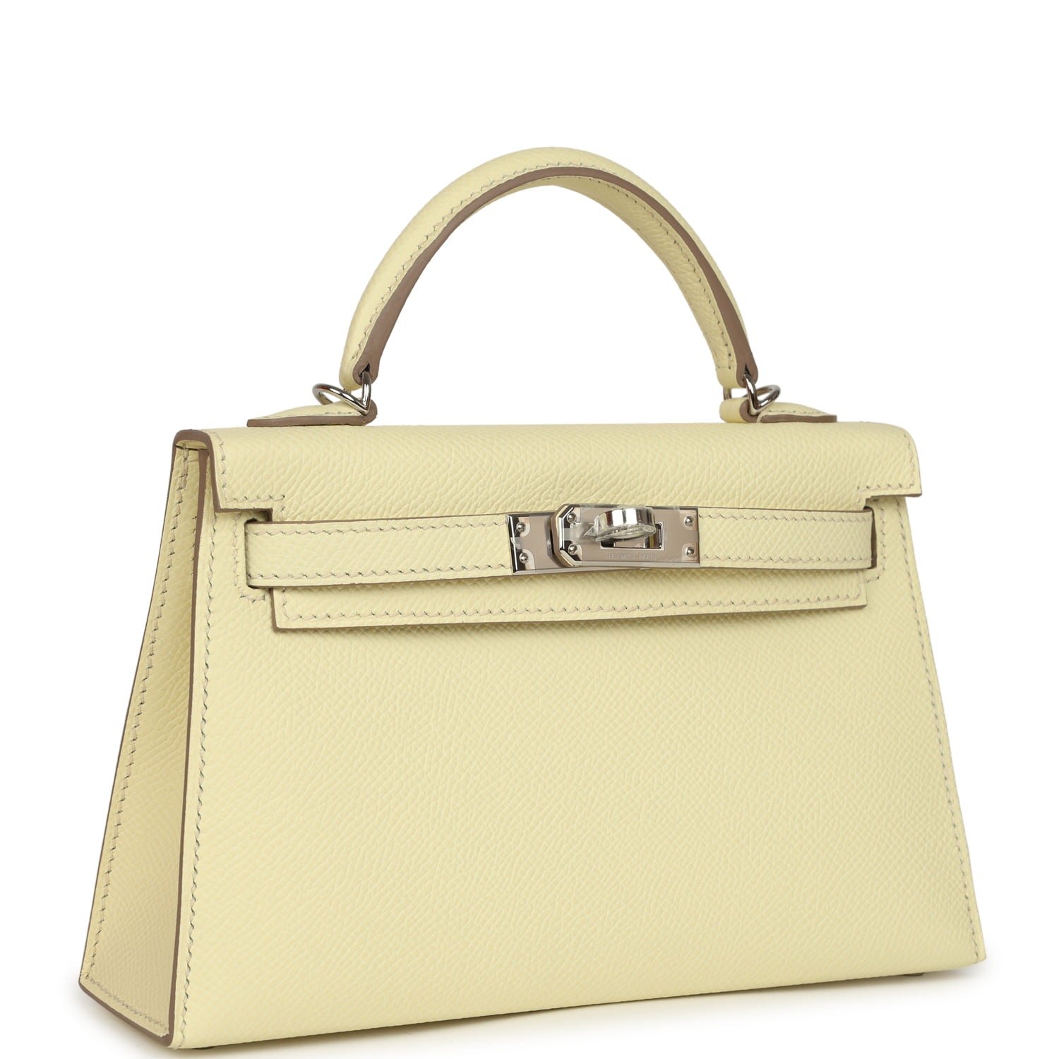 Hermes Kelly Sellier 20 Jaune Milton Epsom Palladium Hardware - Image 2