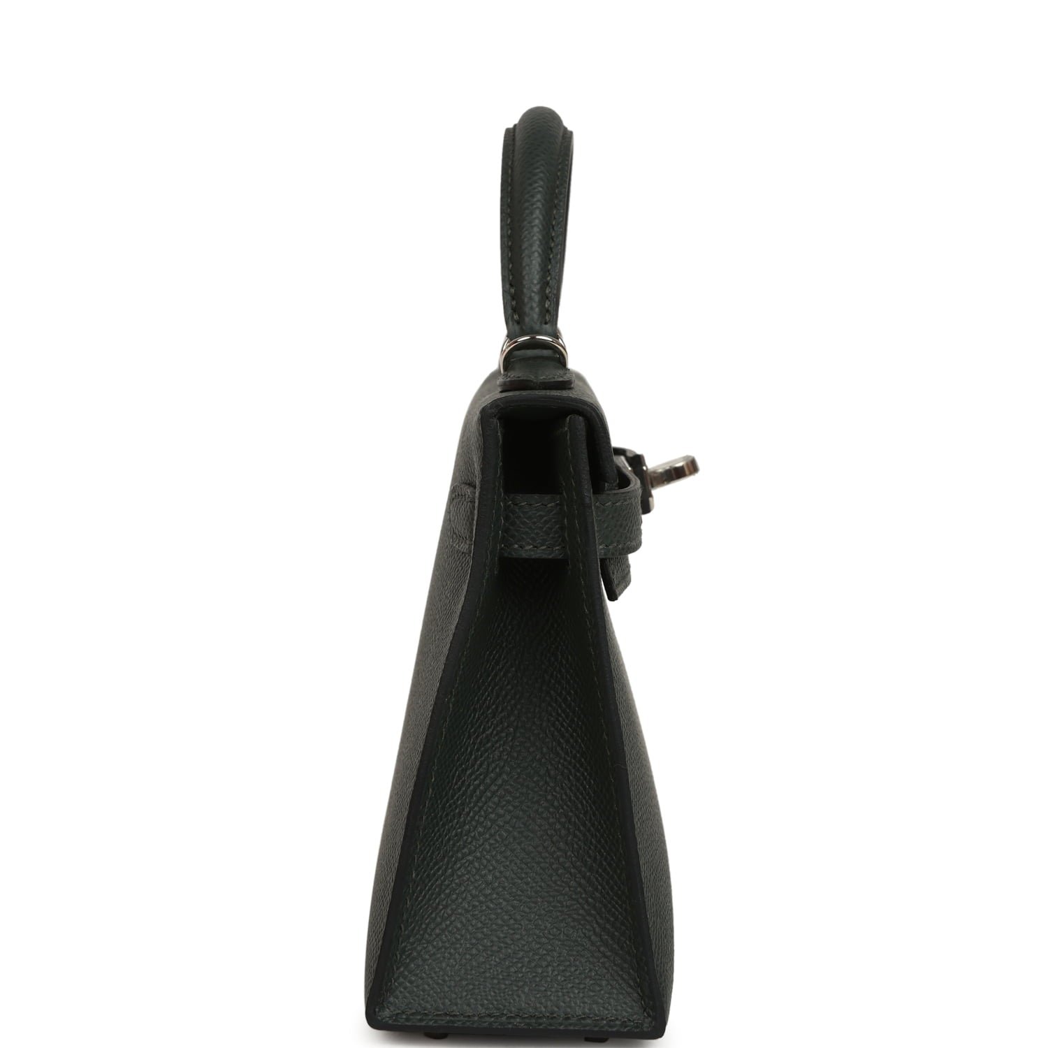 Hermes Kelly Sellier 20 Vert Fonce Epsom Palladium Hardware - Image 3