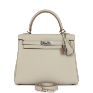 Hermes Kelly Retourne 25 Beton Togo Palladium Hardware