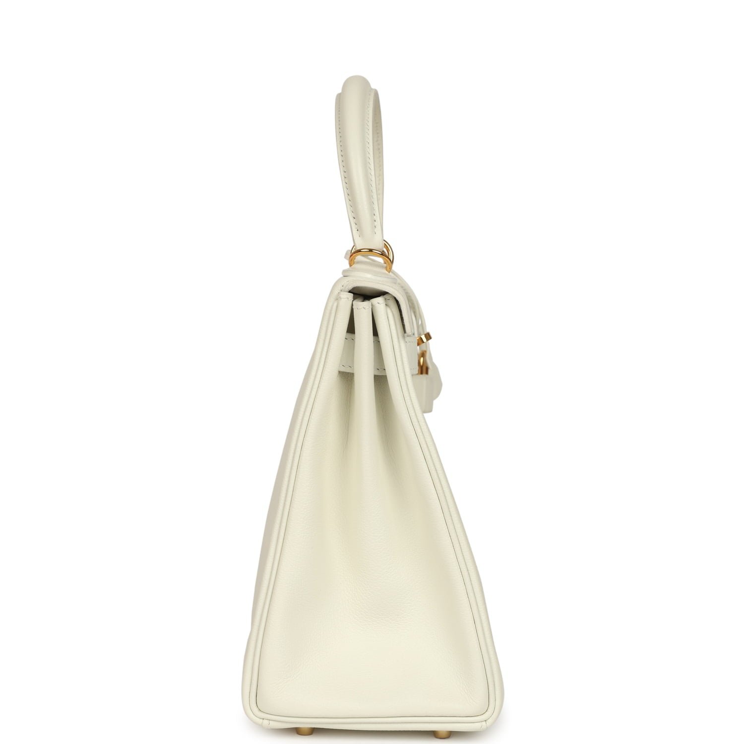 Hermes Kelly Retourne 28 White Evercolor Gold Hardware - Image 3