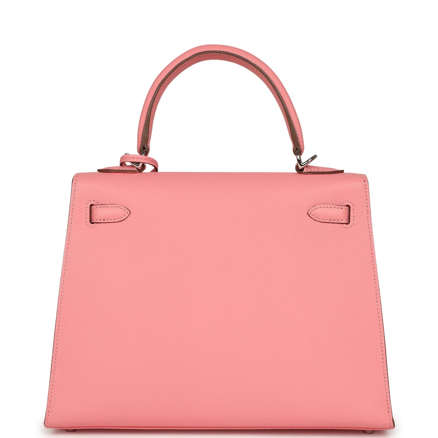 Hermes Kelly Sellier 25 Rose Confetti Epsom Palladium Hardware - Image 4