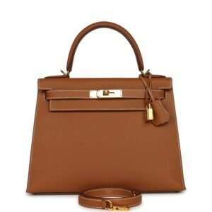Hermes Kelly Sellier 28 Gold Epsom Gold Hardware (MAC-H-K-260518-2)