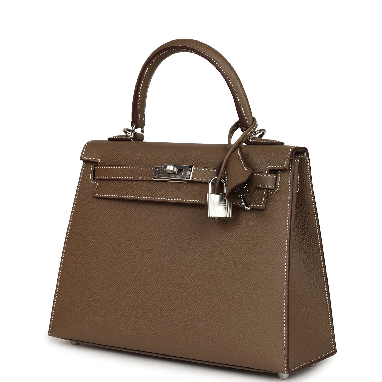 Hermes Kelly Sellier 25 Etoupe Epsom Palladium Hardware (MAC-H-K-260520-4) - Image 5