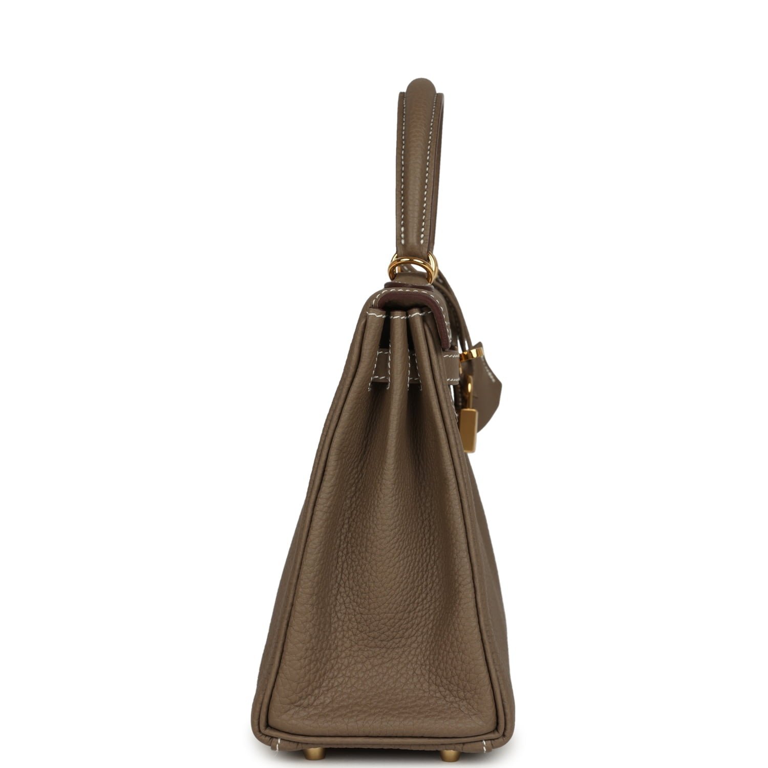 Hermes Kelly Retourne 25 Etoupe Togo Gold Hardware - Image 3