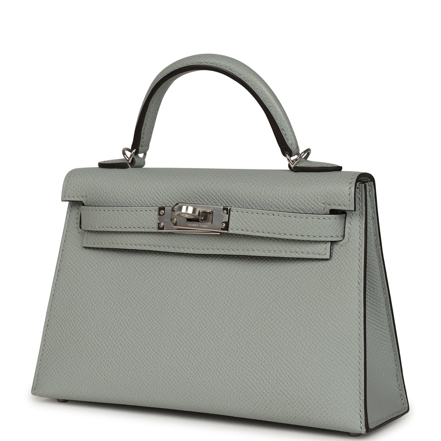 Hermes Kelly Sellier 20 Bleu Glacier Epsom Palladium Hardware - Image 5