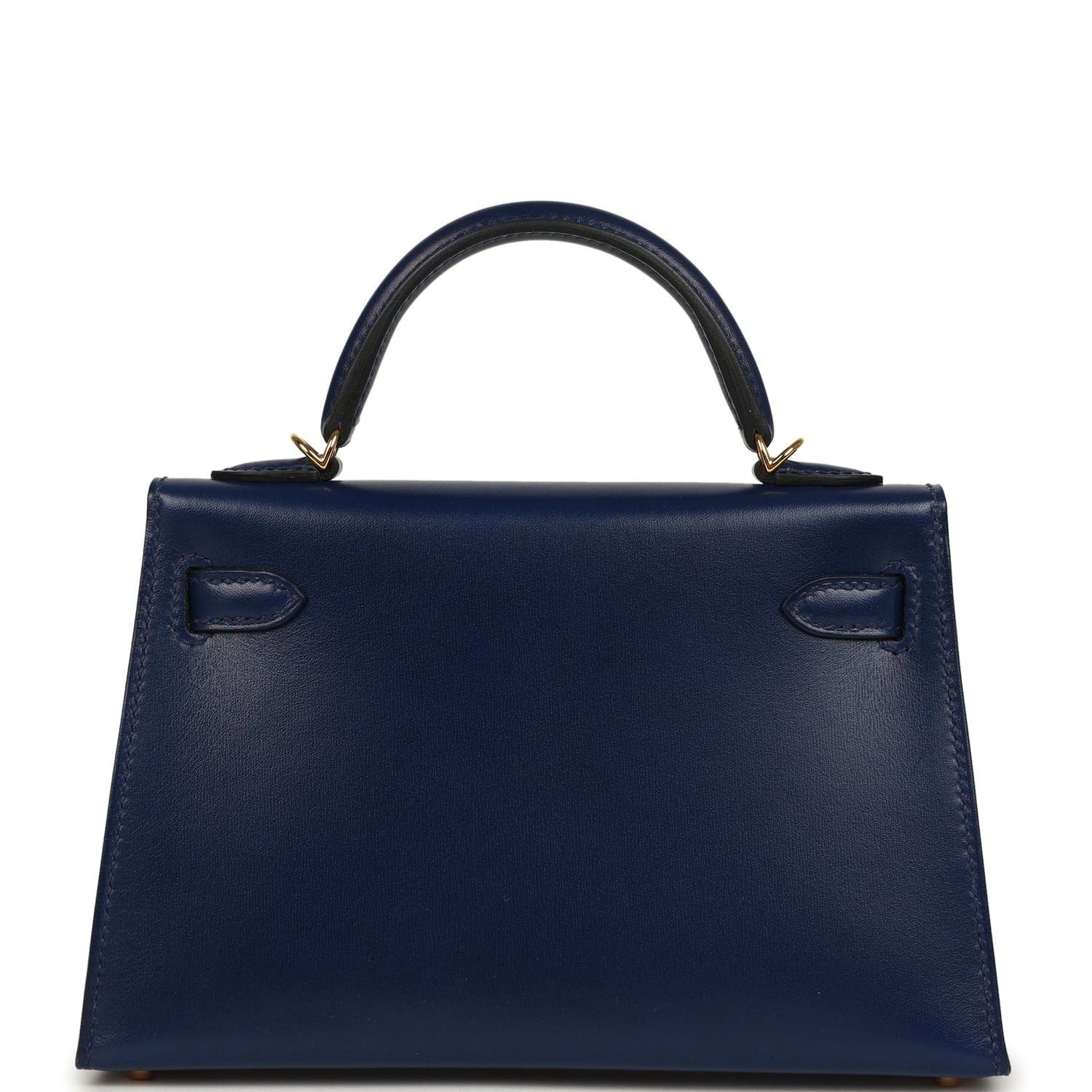 Hermes Kelly Sellier 20 Bleu Saphir Box Gold Hardware - Image 4