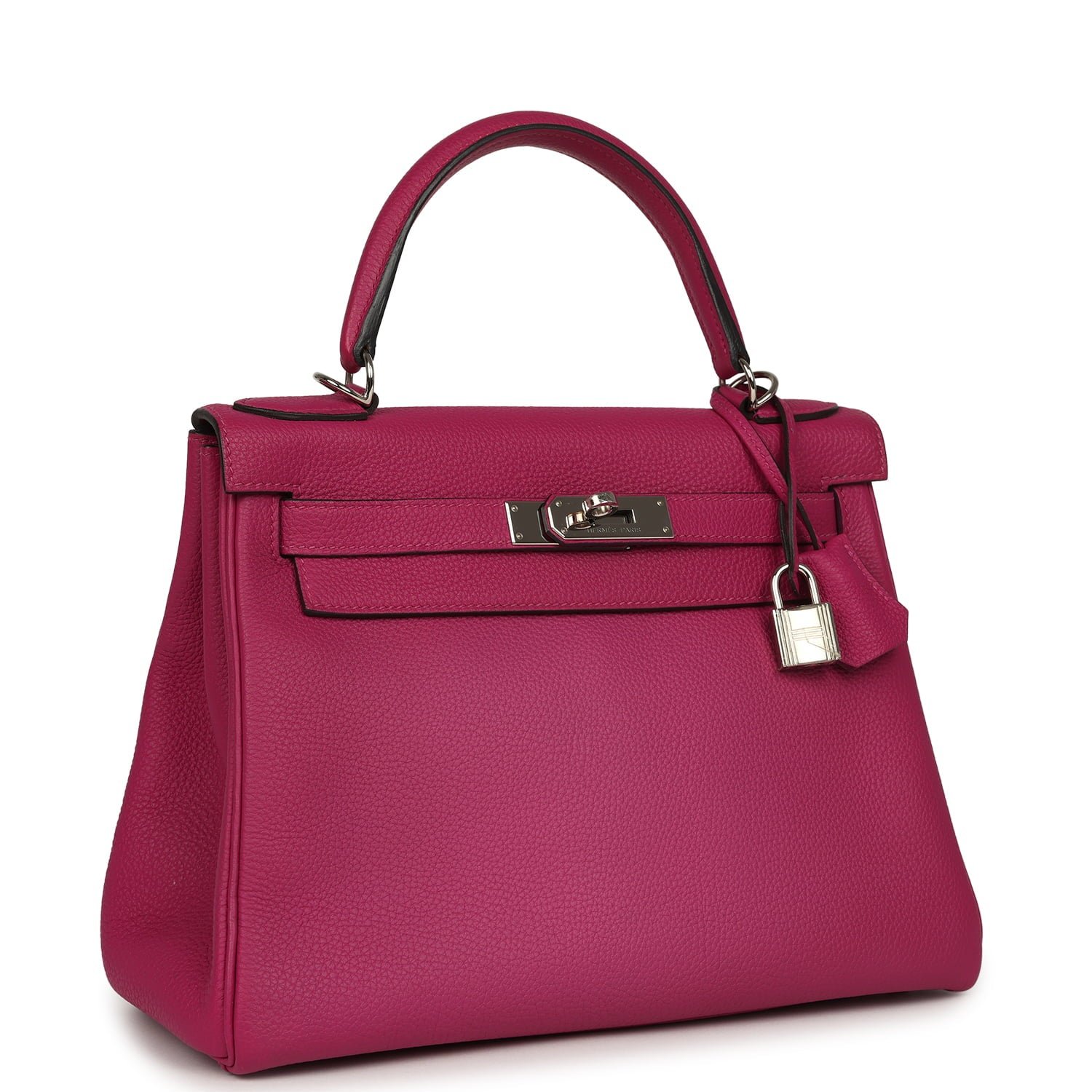 Hermes Kelly Retourne 28 Rose Pourpre Togo Palladium Hardware - Image 2