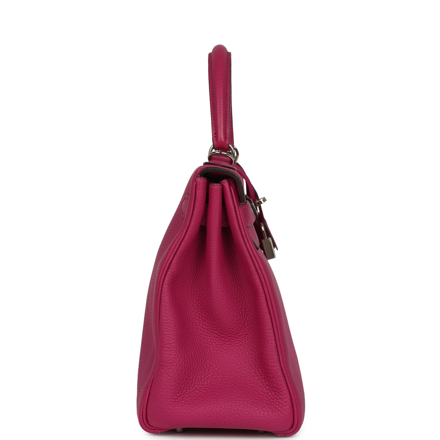 Hermes Kelly Retourne 28 Rose Pourpre Togo Palladium Hardware - Image 3