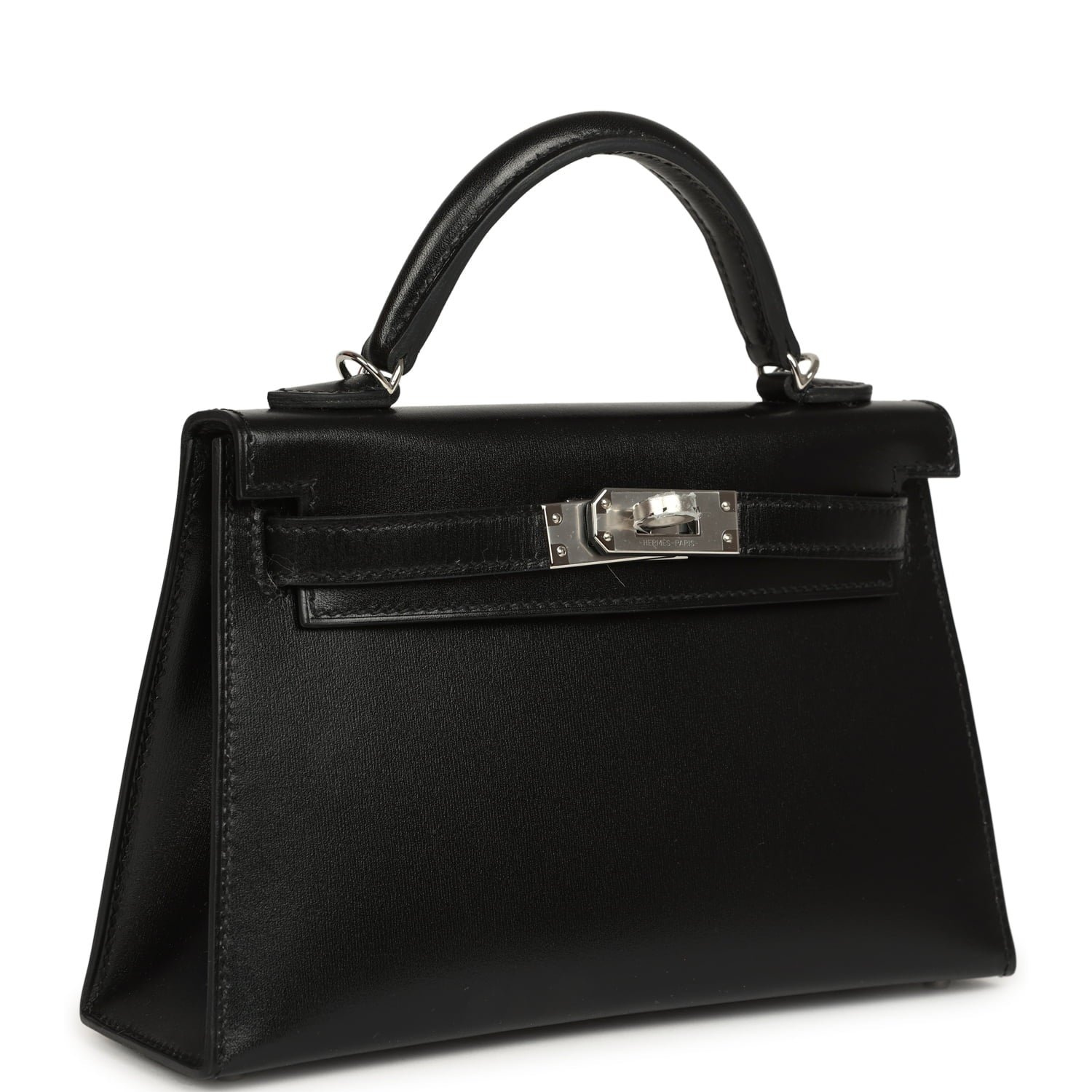 Hermes Kelly Sellier 20 Black Box Palladium Hardware - Image 2