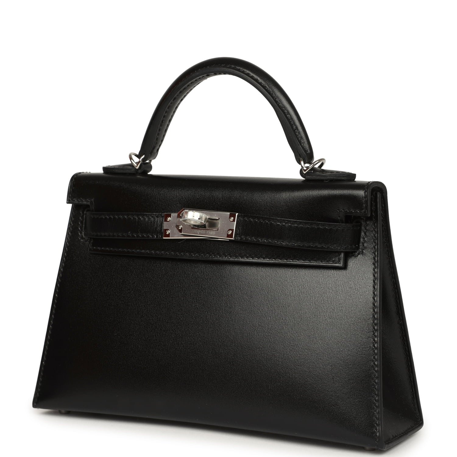 Hermes Kelly Sellier 20 Black Box Palladium Hardware - Image 5