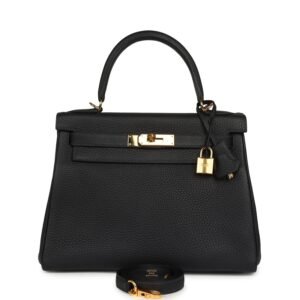 Hermes Kelly Retourne 28 Bleu Nuit Togo Gold Hardware (MAC-H-K-260706-4-DD)