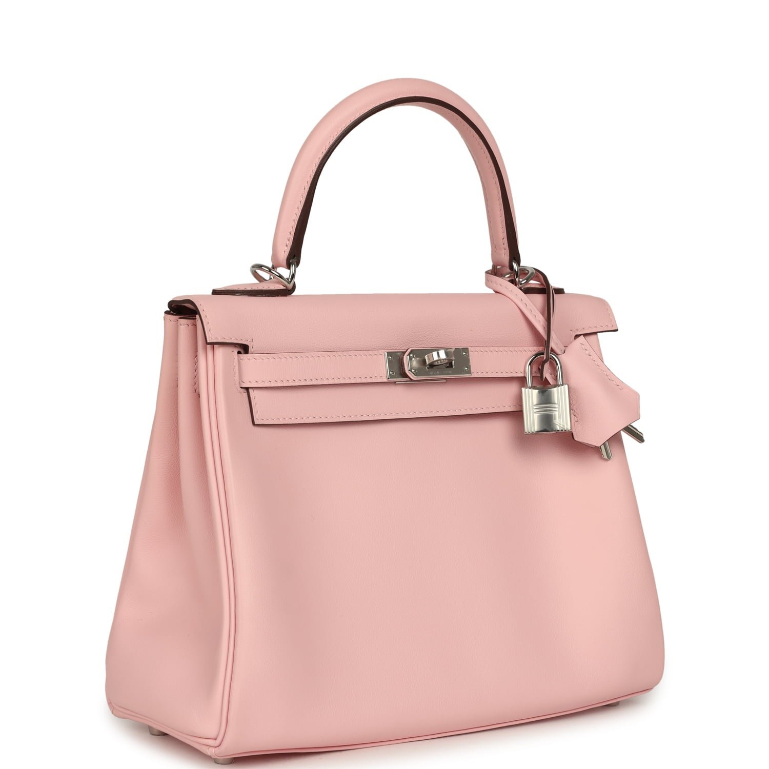 Hermes Kelly Retourne 25 Rose Sakura Swift Palladium Hardware - Image 2