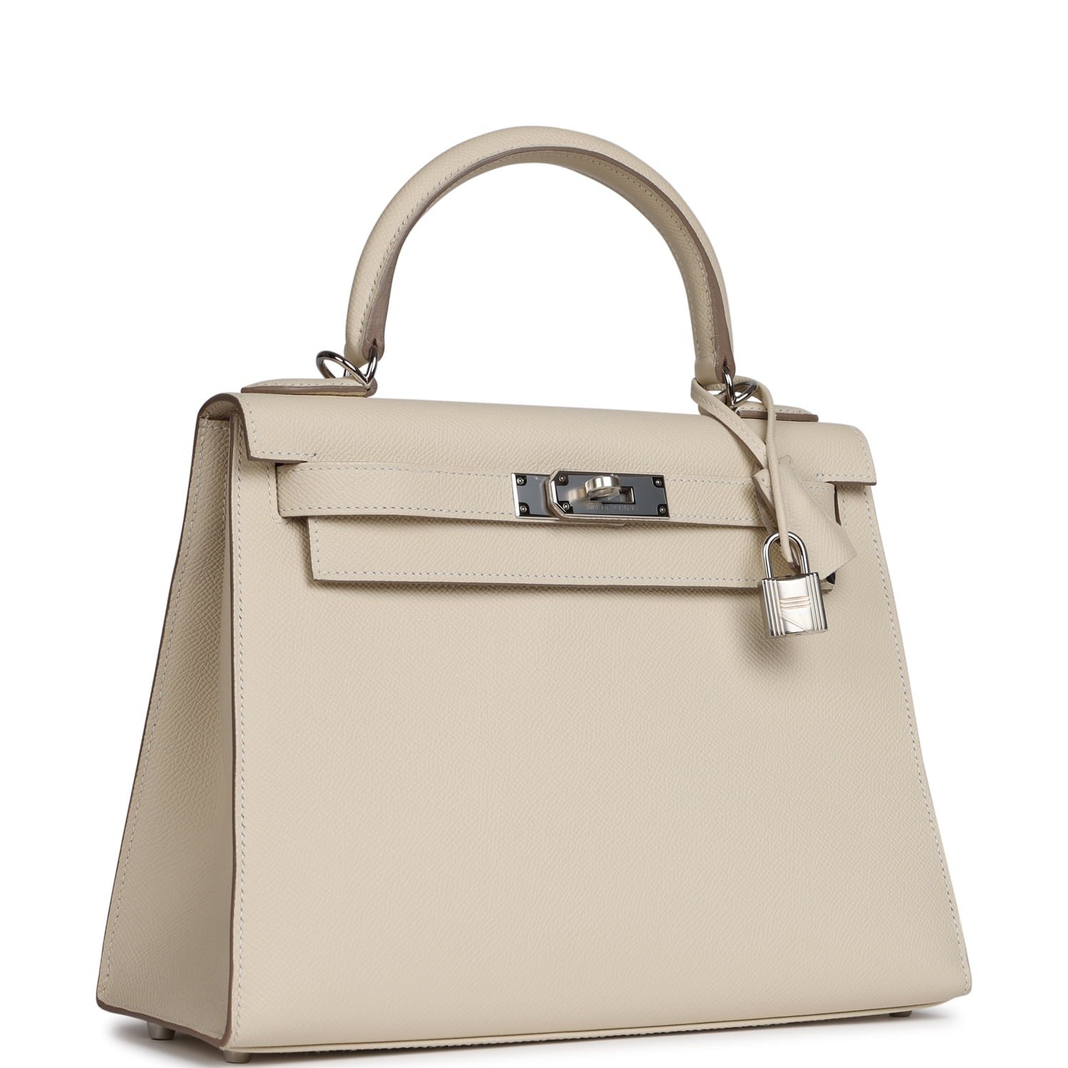 Hermes Kelly Sellier 28 Craie Epsom Palladium Hardware - Image 2