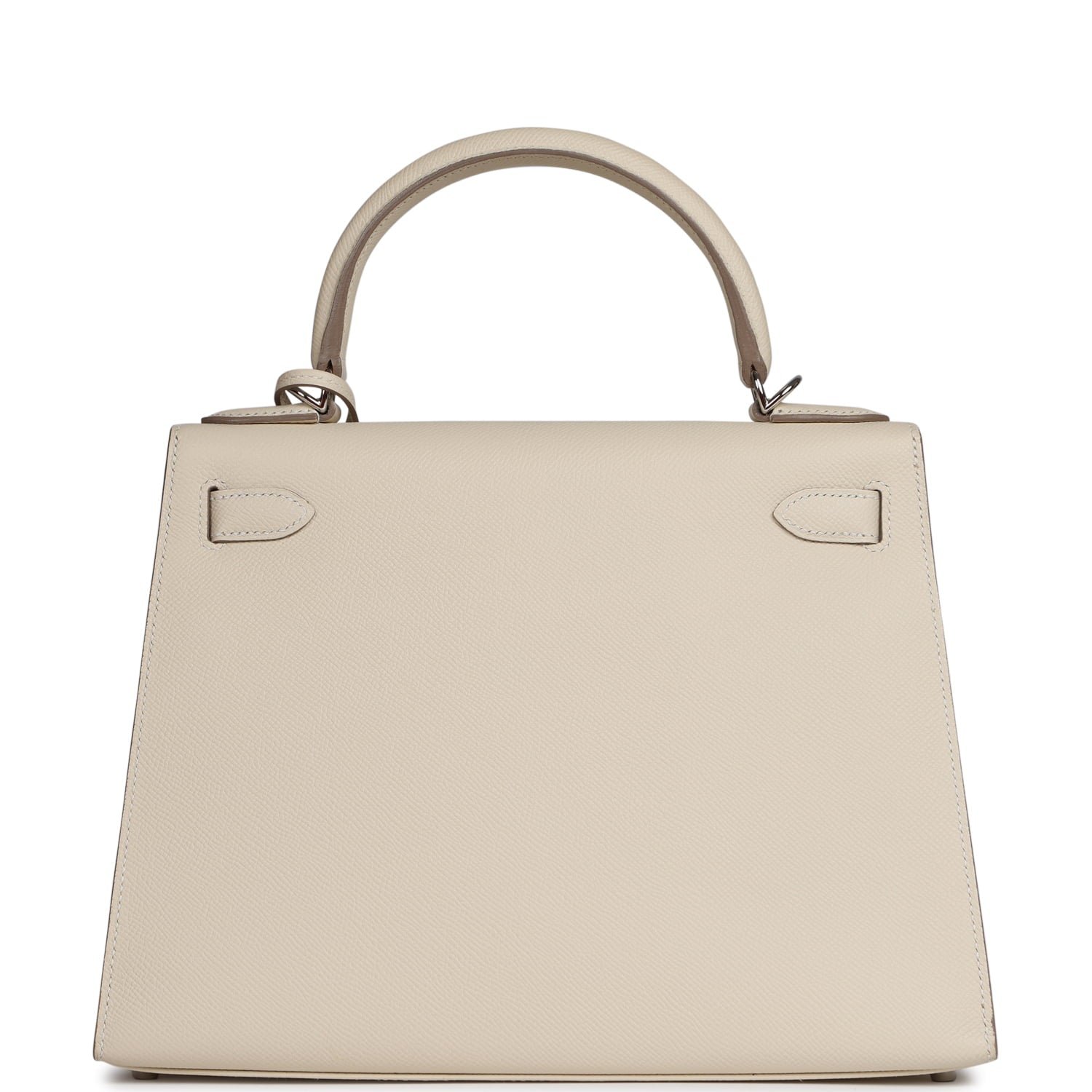 Hermes Kelly Sellier 28 Craie Epsom Palladium Hardware - Image 4