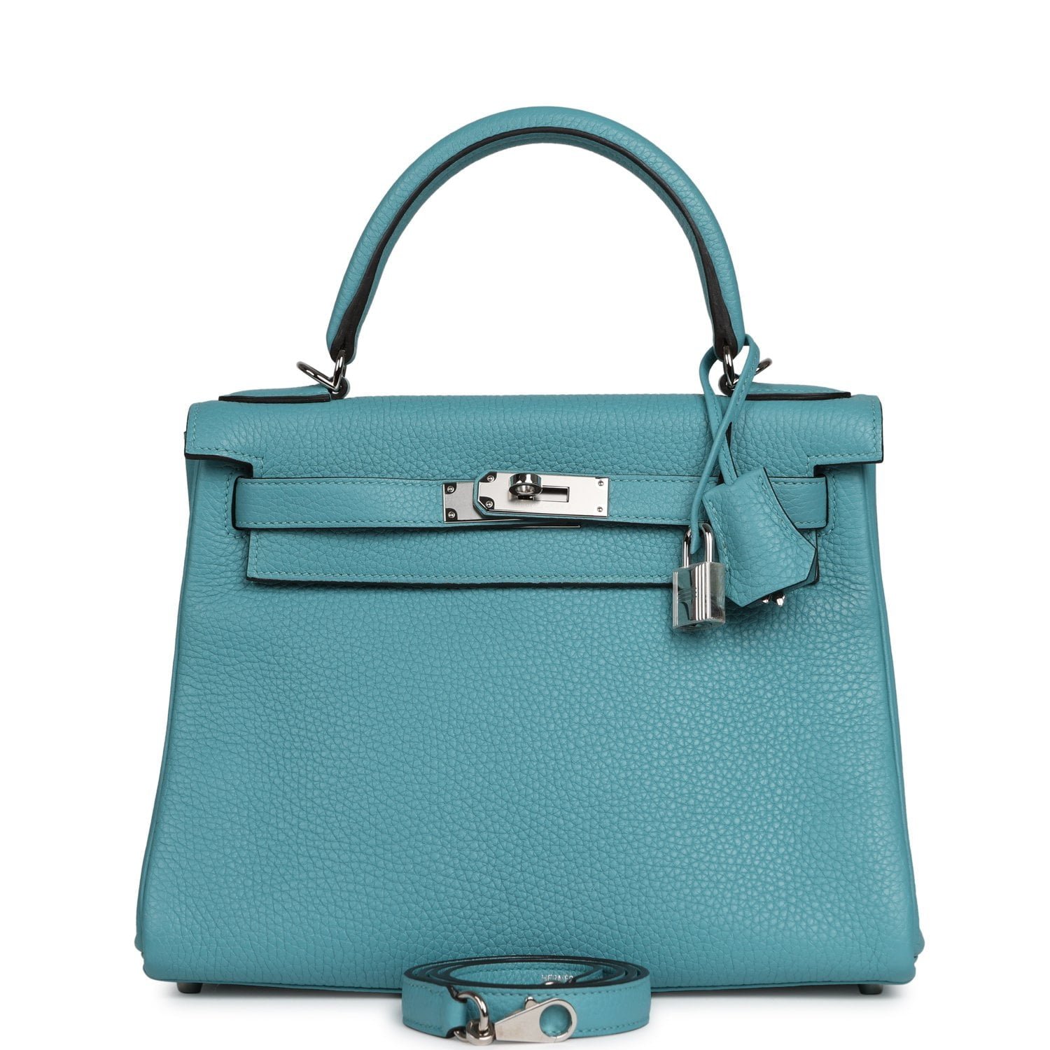 Hermes Kelly Retourne 28 Turquoise Togo Palladium Hardware
