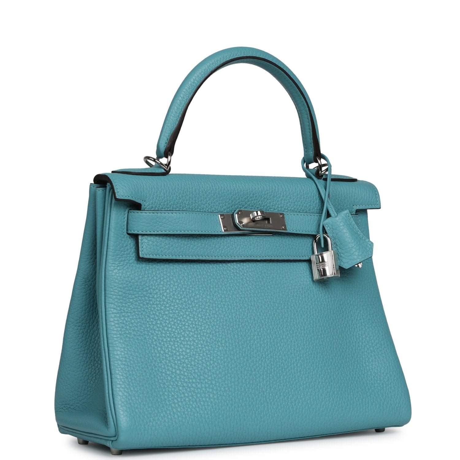 Hermes Kelly Retourne 28 Turquoise Togo Palladium Hardware - Image 2