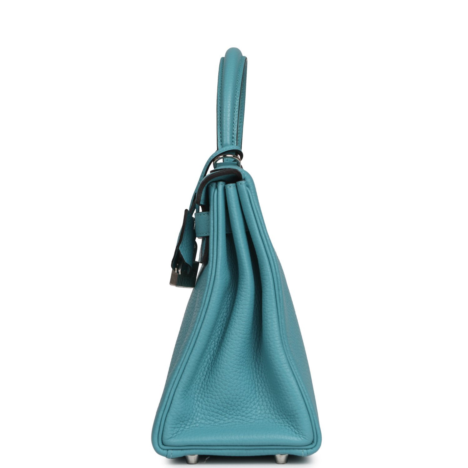 Hermes Kelly Retourne 28 Turquoise Togo Palladium Hardware - Image 3