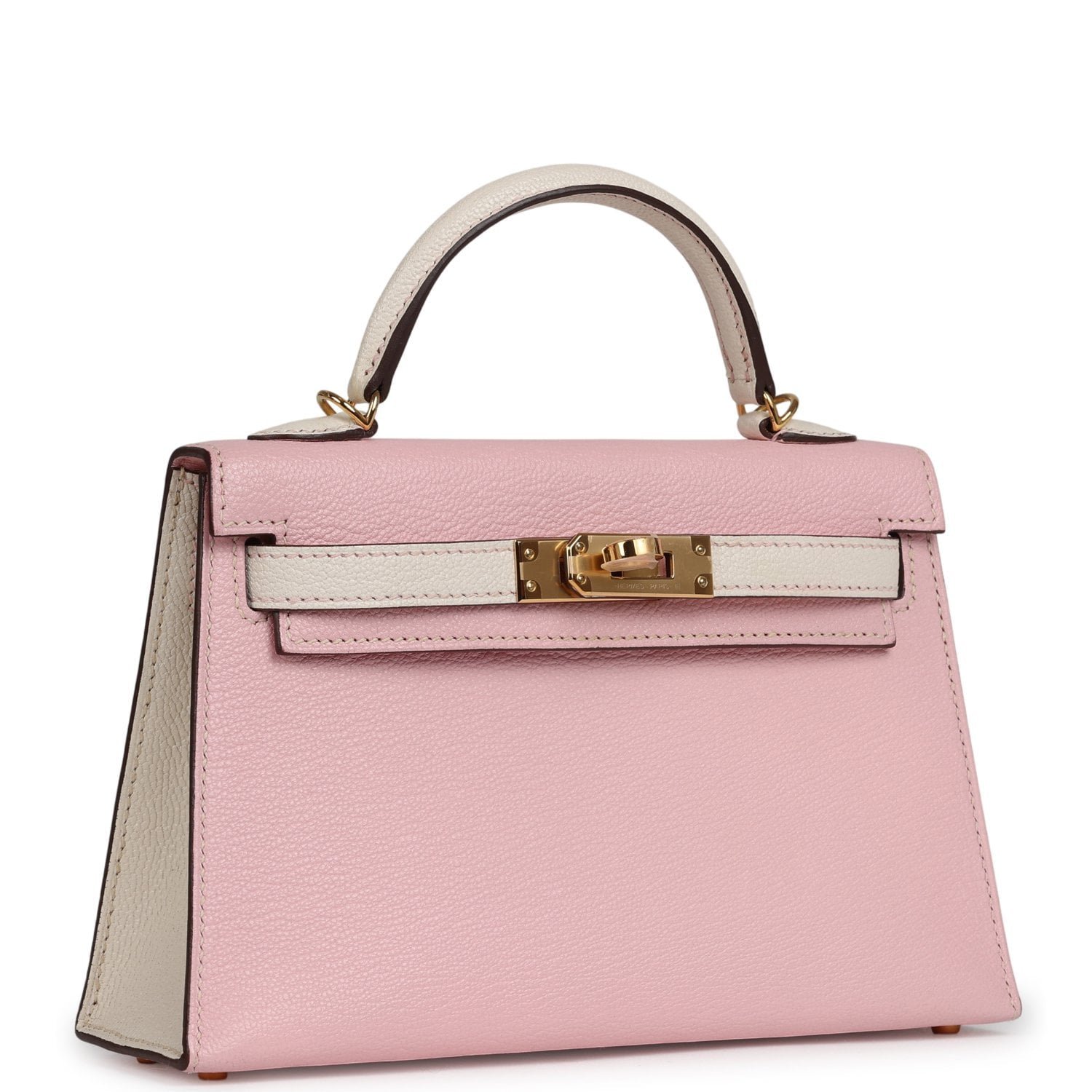Hermes Special Order (HSS) Kelly Sellier 20 Rose Sakura, Nata Chevre Mysore Gold Hardware - Image 2