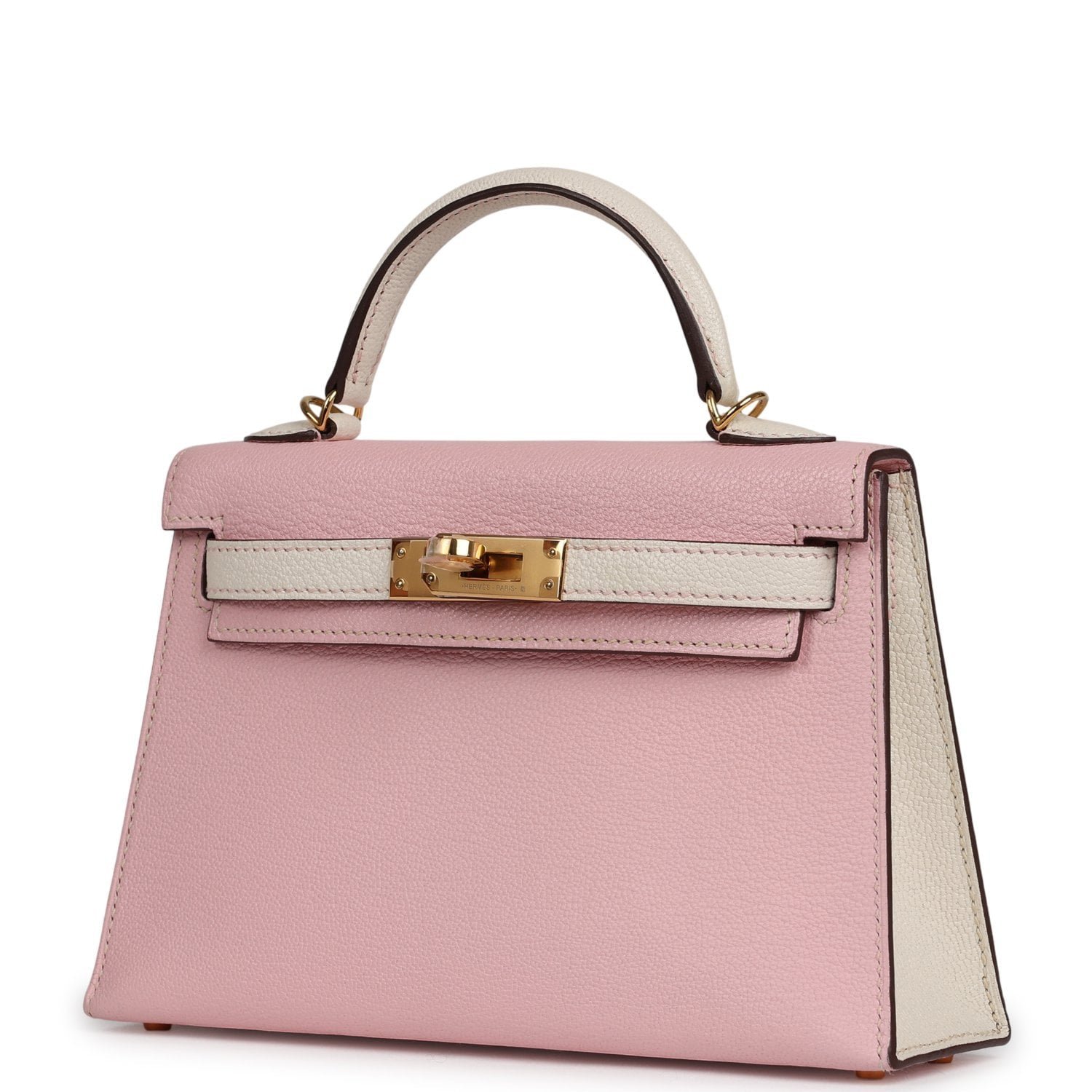 Hermes Special Order (HSS) Kelly Sellier 20 Rose Sakura, Nata Chevre Mysore Gold Hardware - Image 4