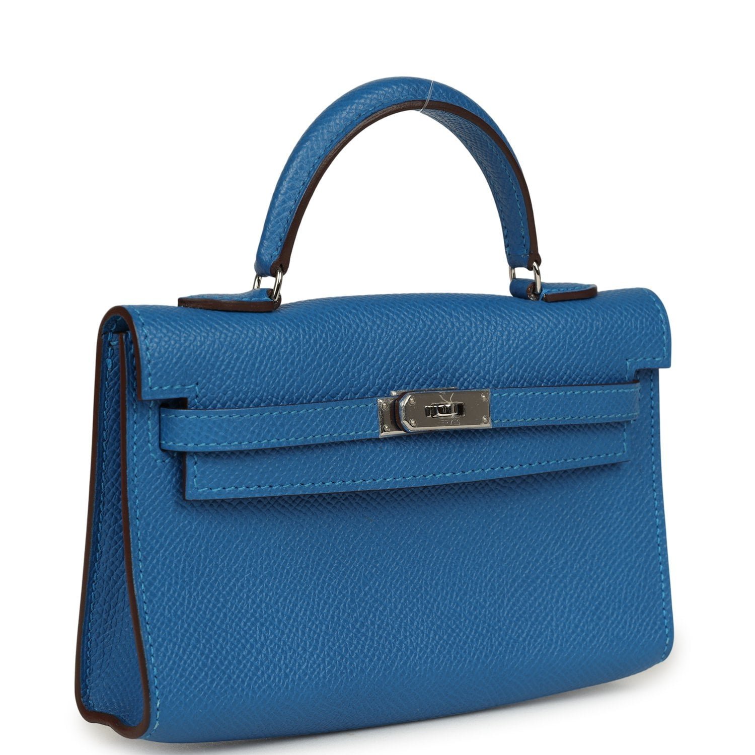 Hermes Micro Kelly 15 Bleu Mykonos Epsom Palladium Hardware - Image 2