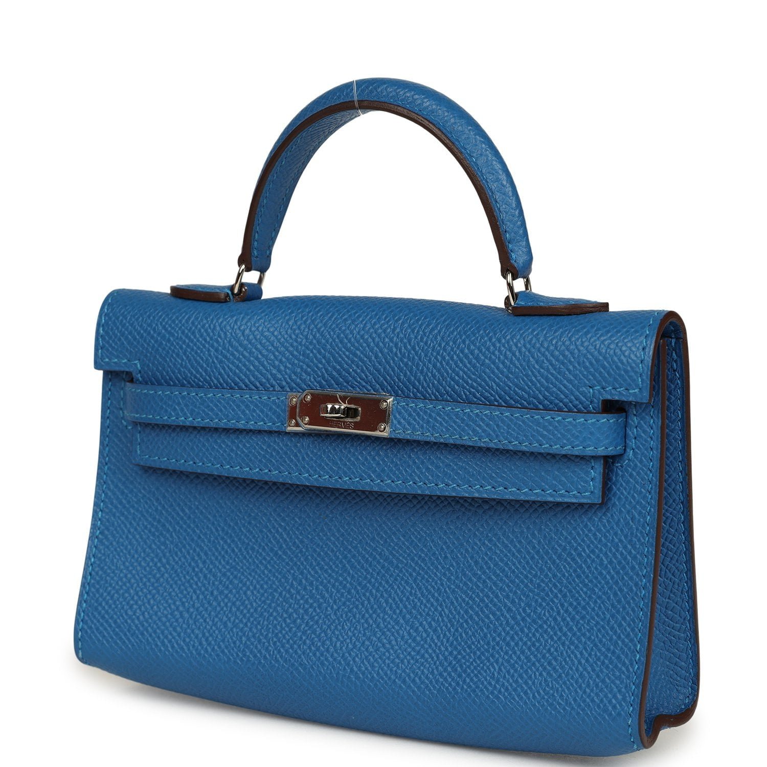 Hermes Micro Kelly 15 Bleu Mykonos Epsom Palladium Hardware - Image 5