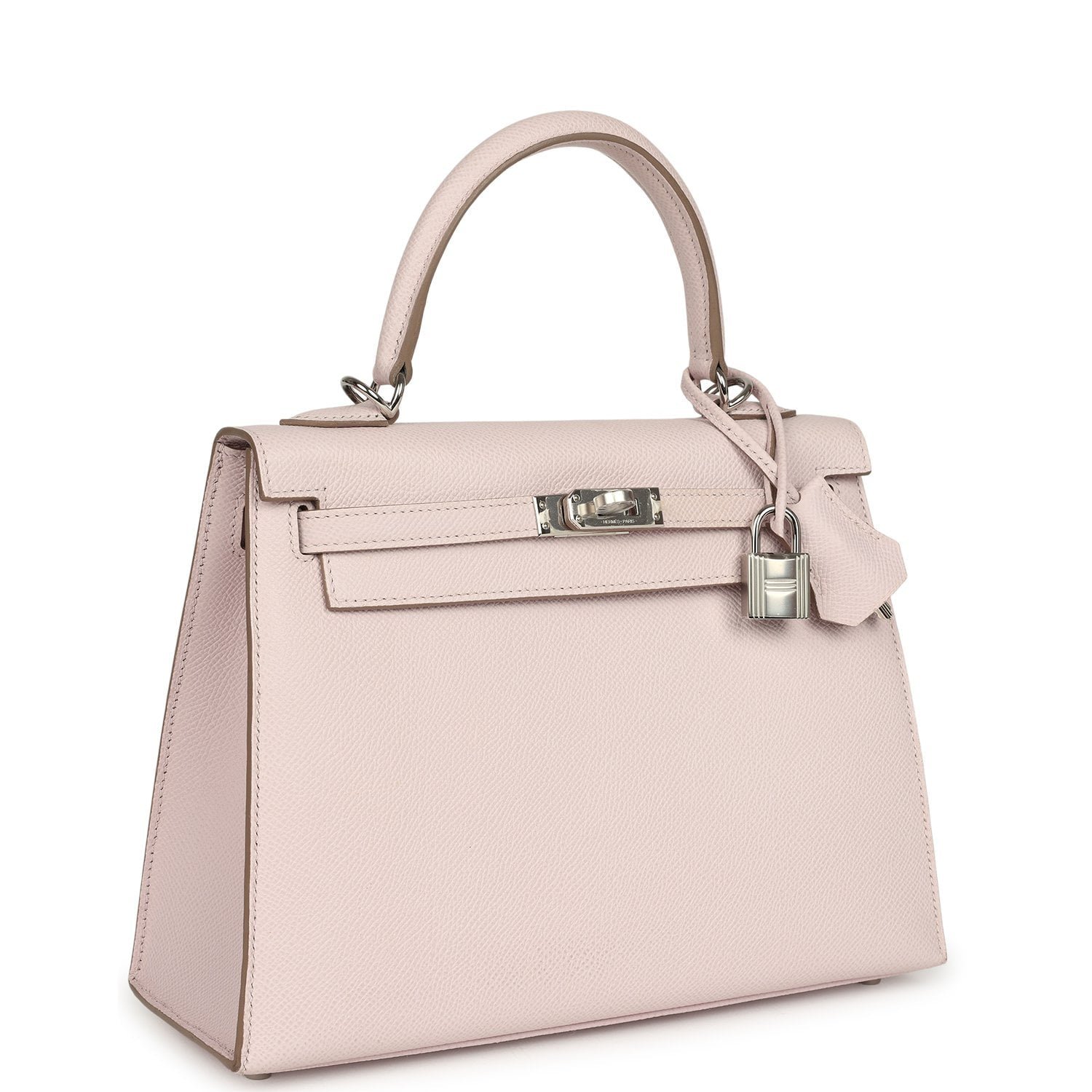 Hermes Kelly Sellier 25 Mauve Pale Epsom Palladium Hardware - Image 2