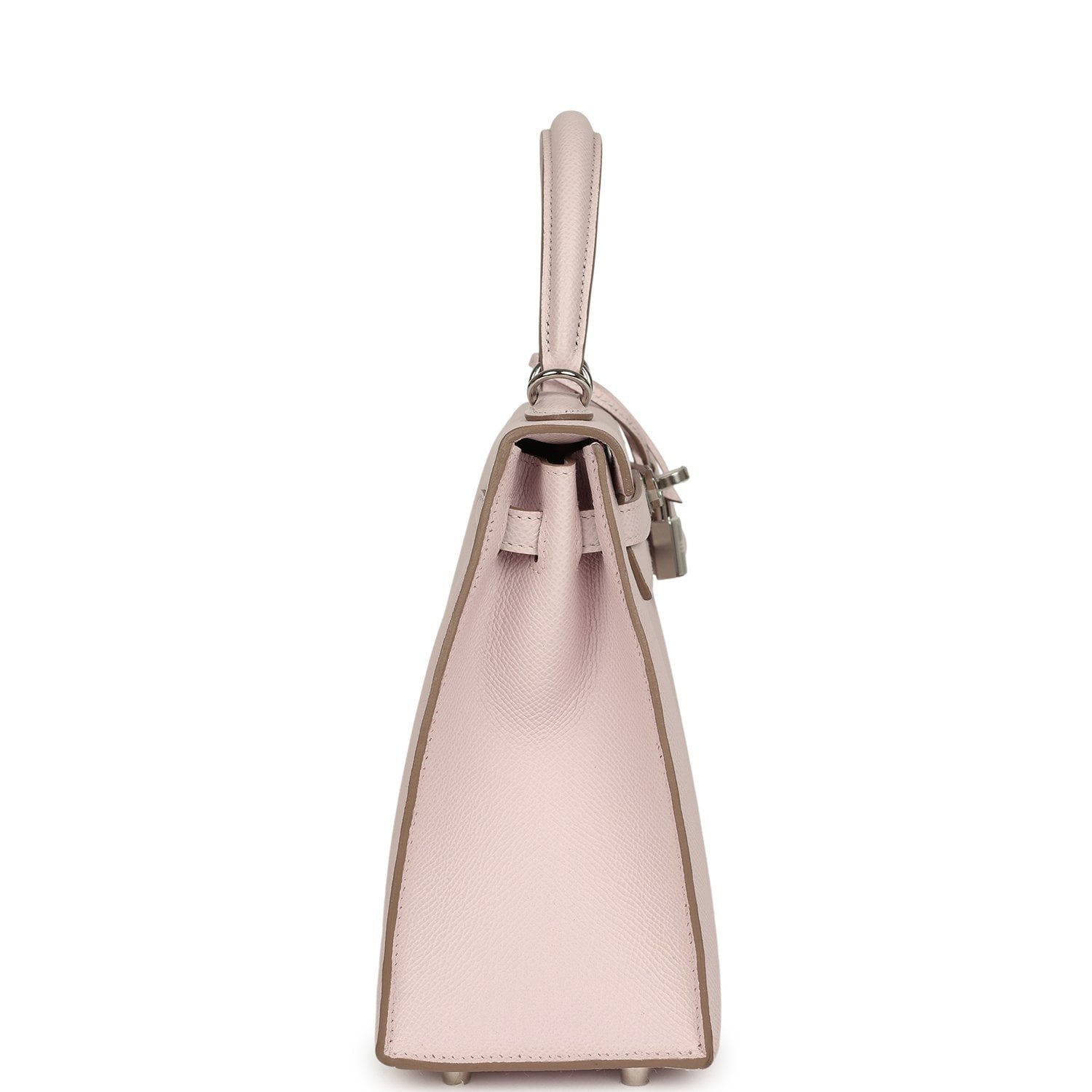 Hermes Kelly Sellier 25 Mauve Pale Epsom Palladium Hardware - Image 3