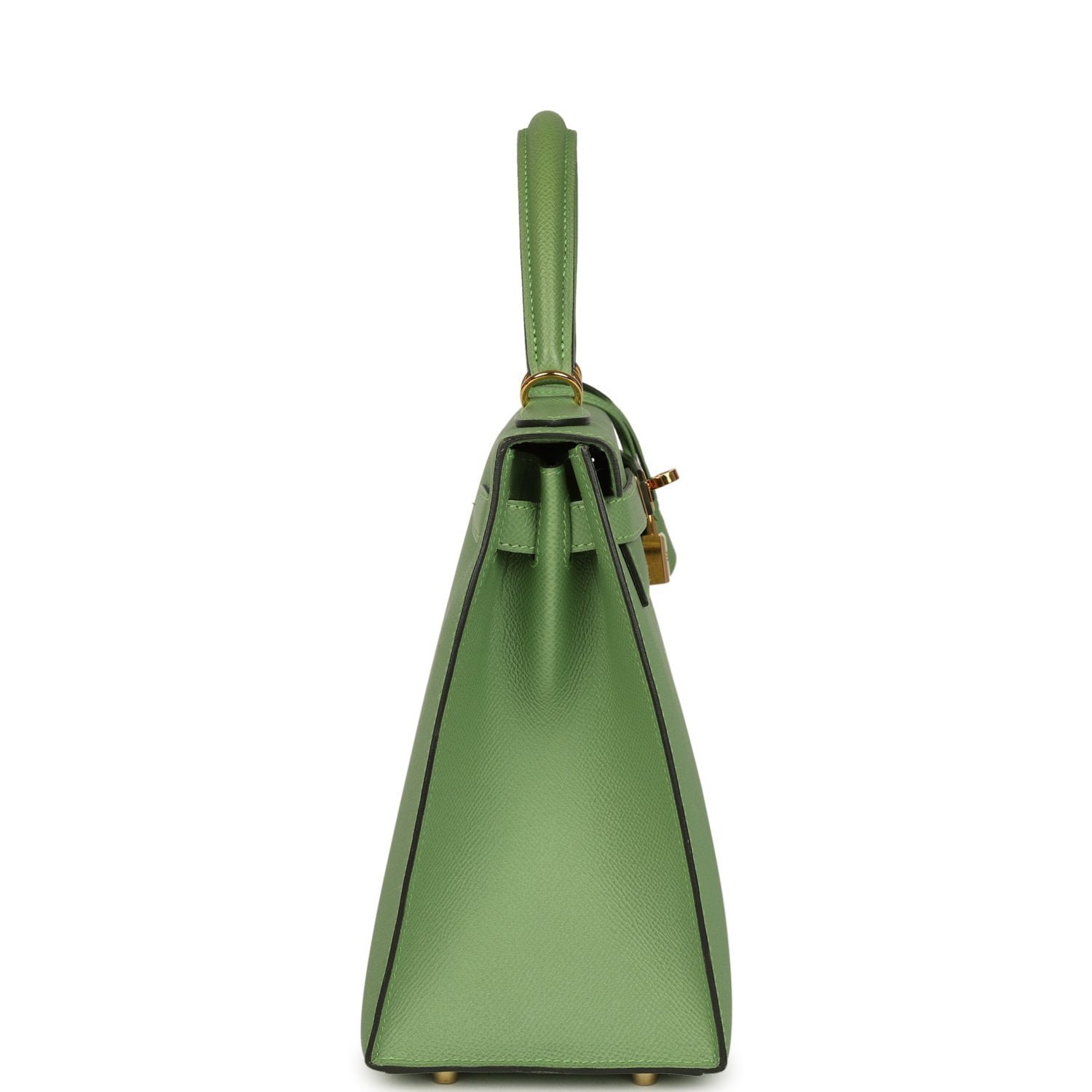 Hermes Kelly Sellier 28 Vert Criquet Epsom Gold Hardware - Image 3