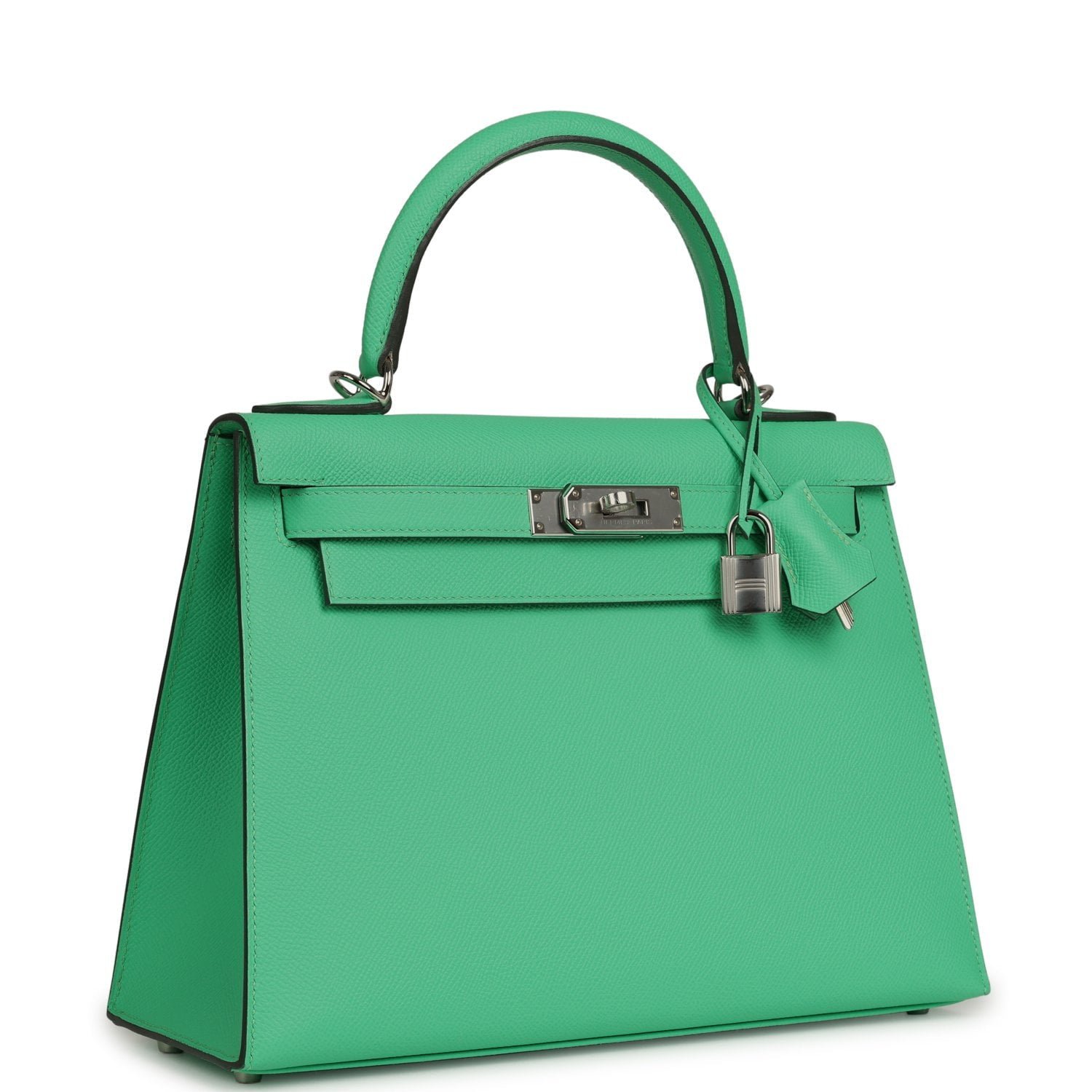 Hermes Kelly Sellier 28 Vert Comics Epsom Palladium Hardware - Image 2